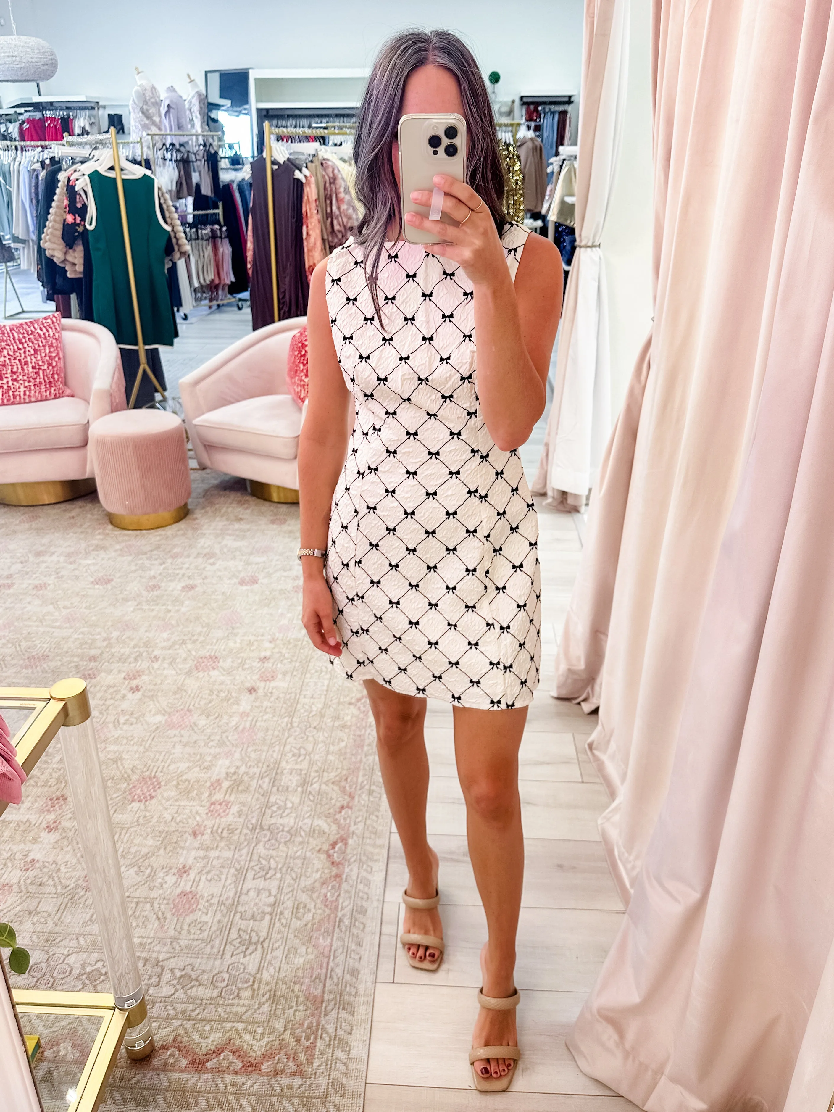 Celine Velvet Bow Mini Dress sold by Mimosa