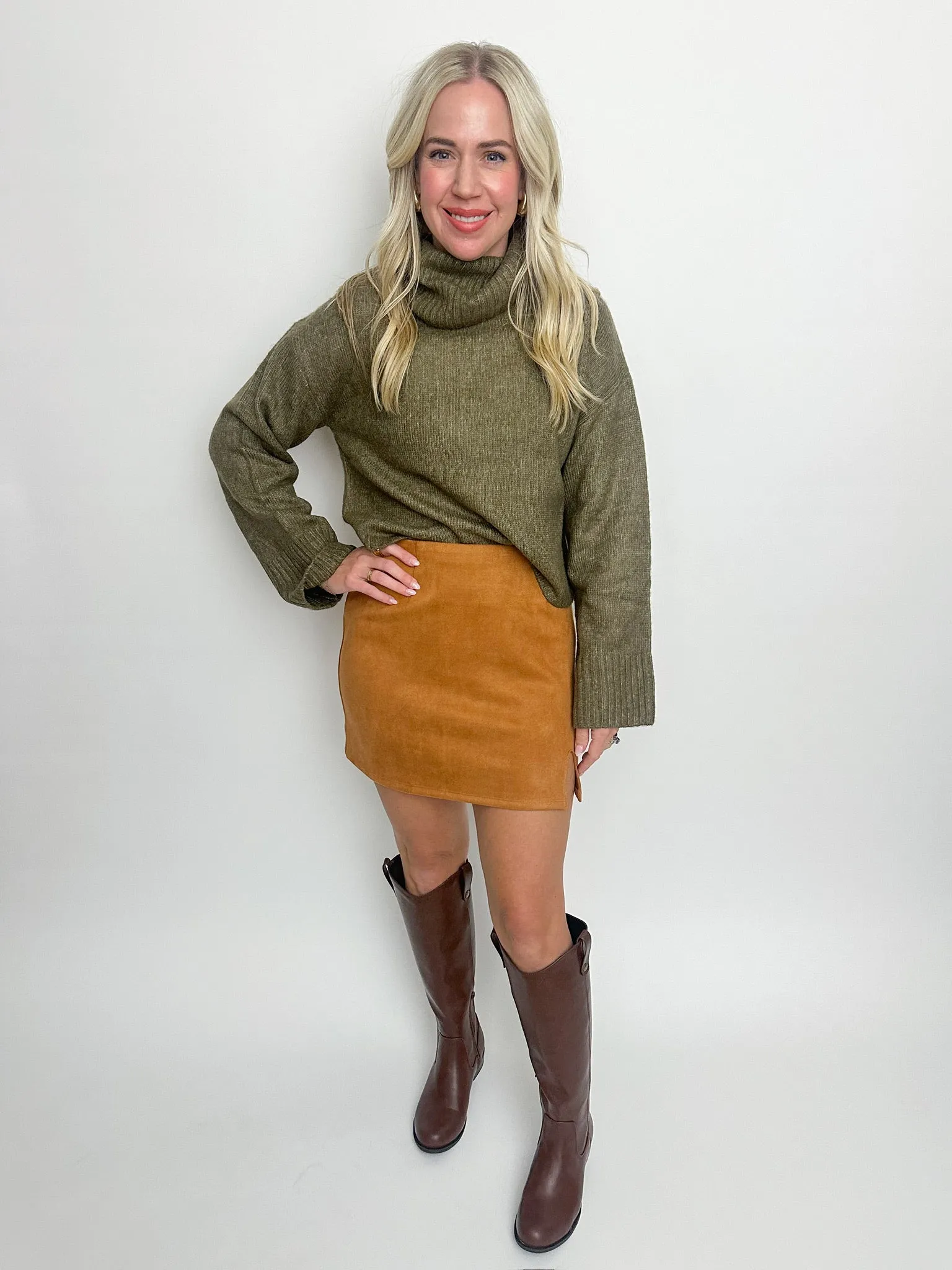 Soho Faux Suede Mini Skirt sold by Mimosa product image thumbnail 5