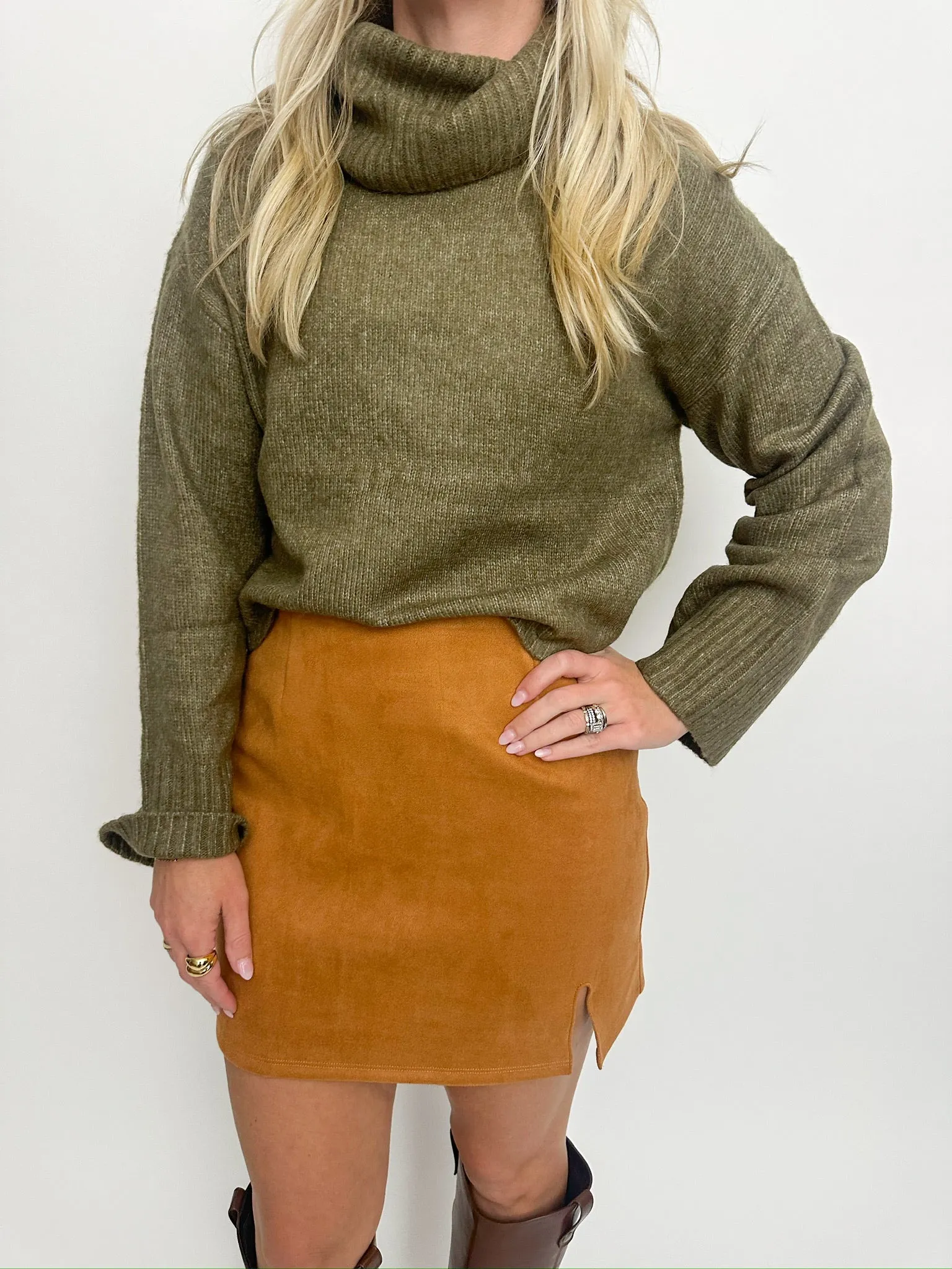 Soho Faux Suede Mini Skirt sold by Mimosa product image thumbnail 2