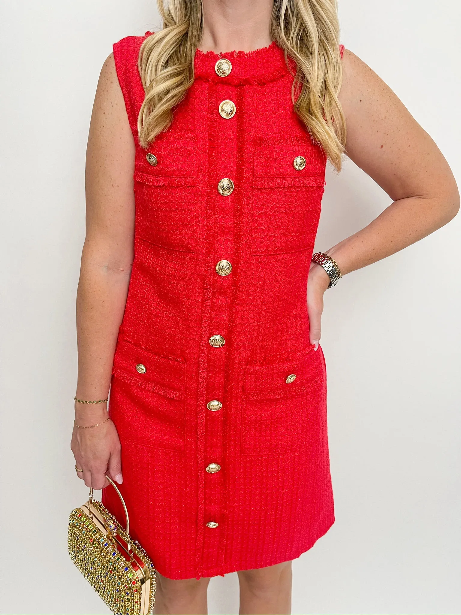 With Class Tweed Mini Dress sold by Mimosa product image thumbnail 2