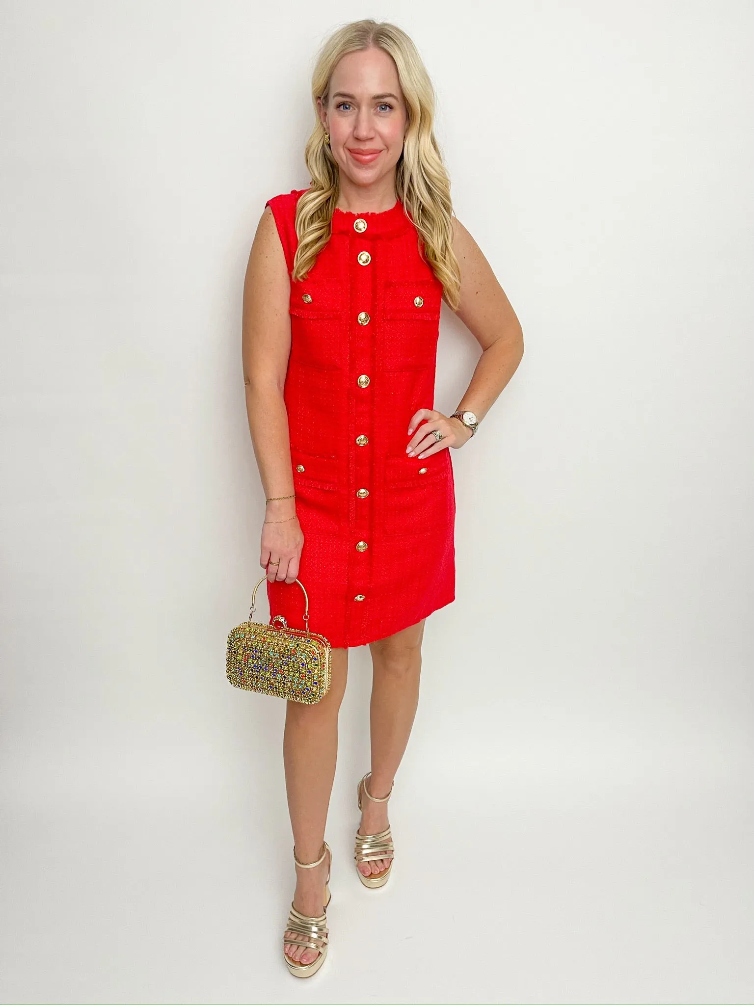 With Class Tweed Mini Dress sold by Mimosa