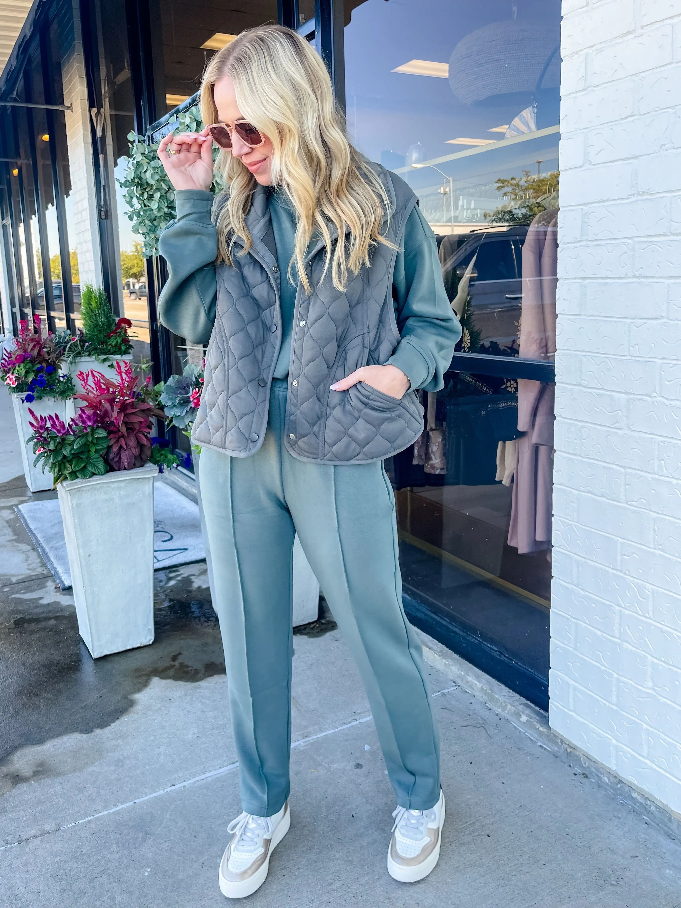 Cool Down Quilted Knit Vest sold by Mimosa