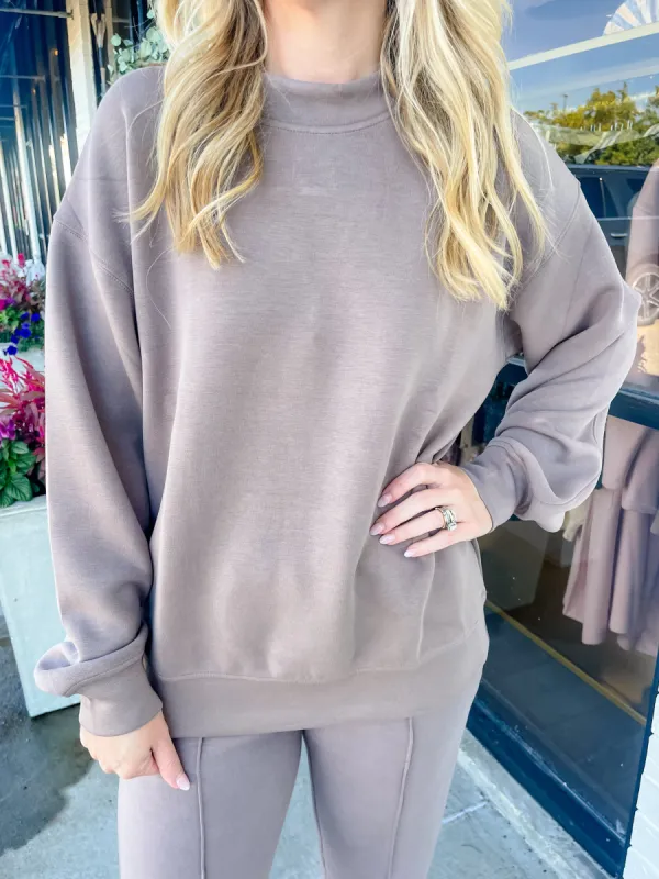 Scuba Luxe Pullover Crew Sweatshirt sold by Mimosa