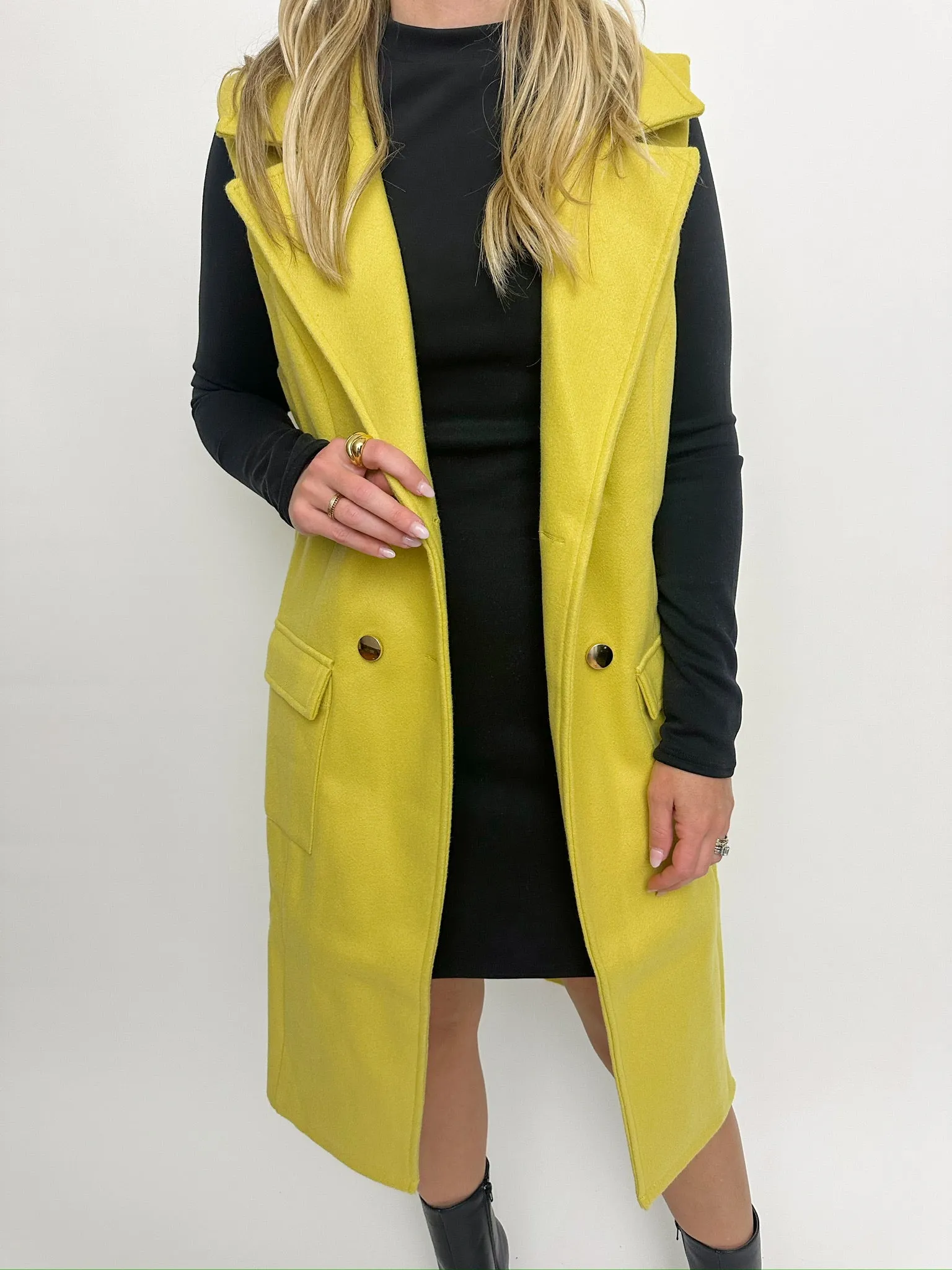 Catch My Drift Long Vest sold by Mimosa product image thumbnail 4