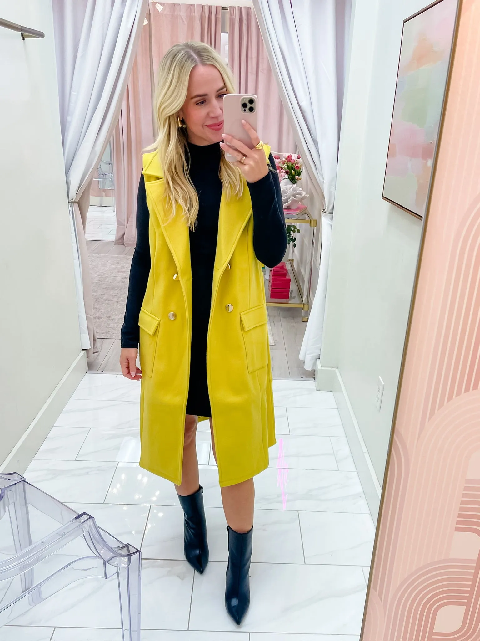 Catch My Drift Long Vest sold by Mimosa product image thumbnail 5