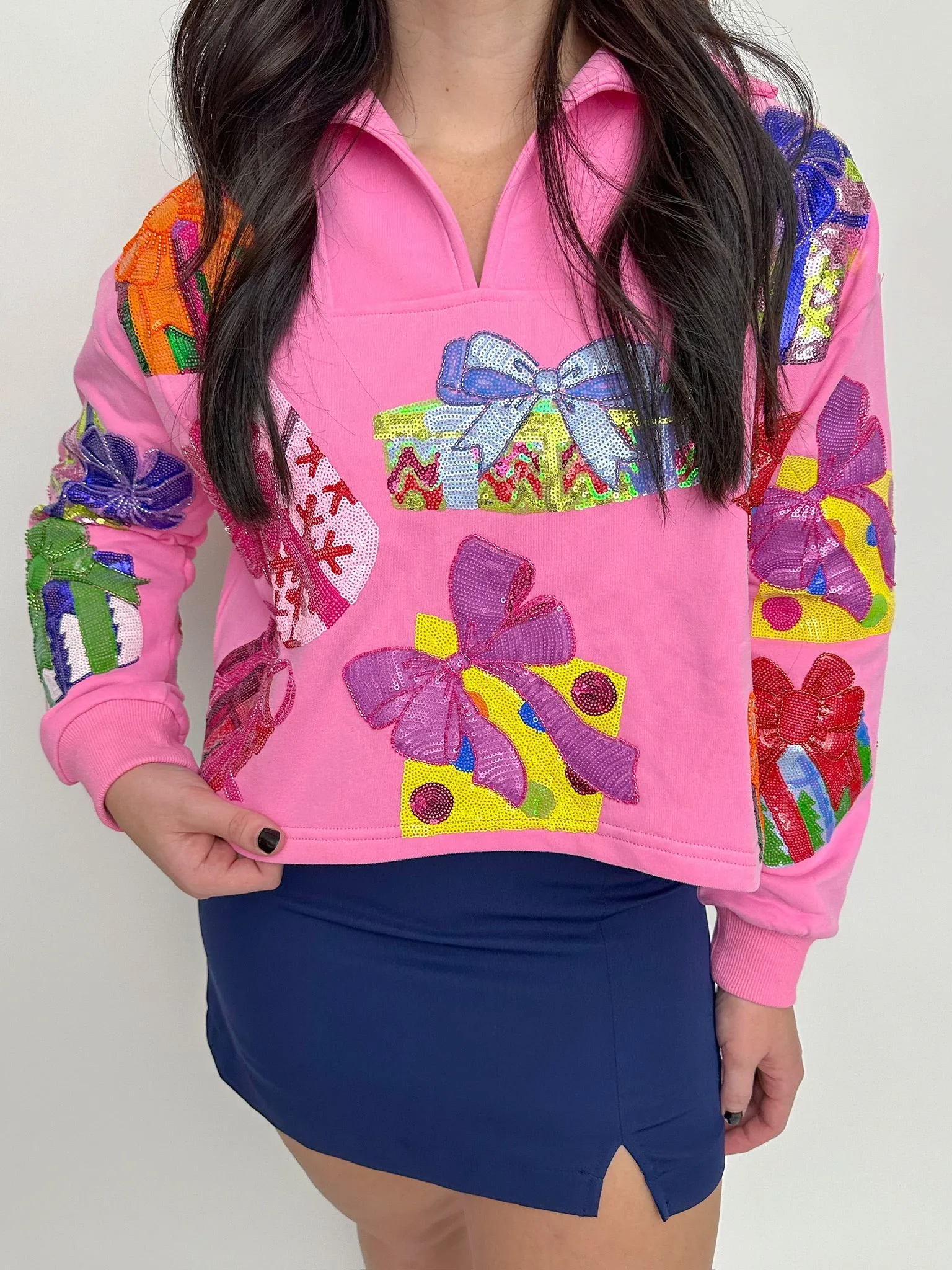 Sequin Presents Collar Sweatshirt sold by Mimosa product image thumbnail 2