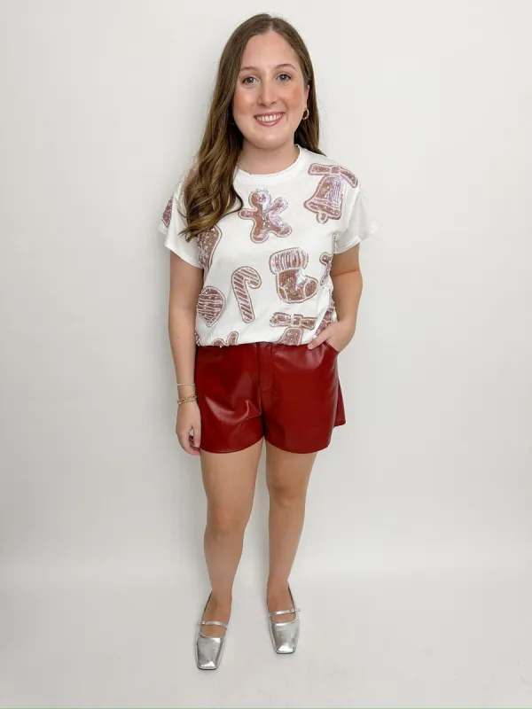 Frosted Christmas Cookie Oversized Tee made by Mimosa