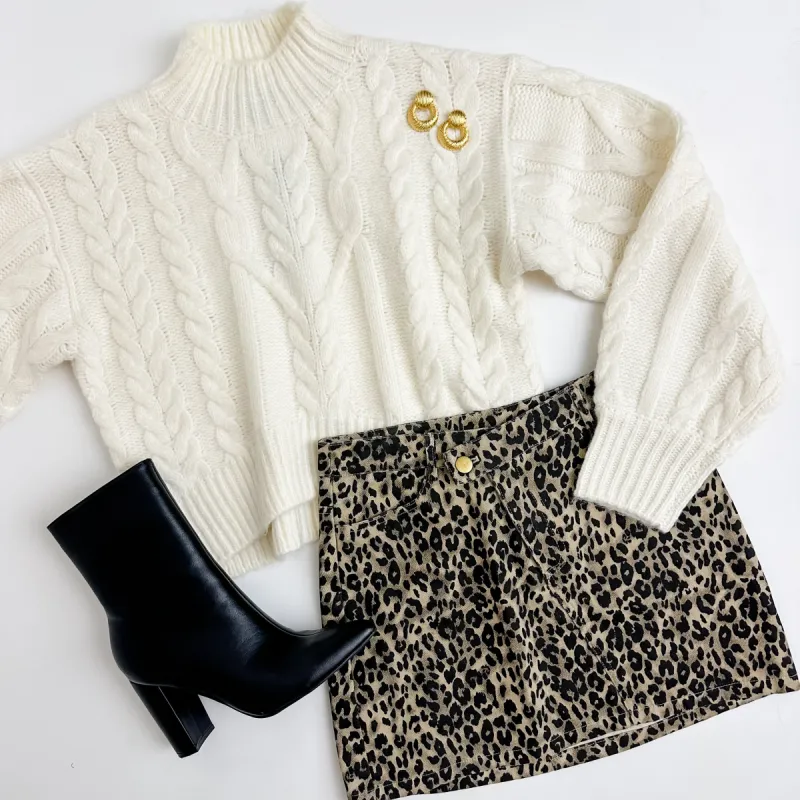 Marcie Cable Knit Sweater sold by Mimosa