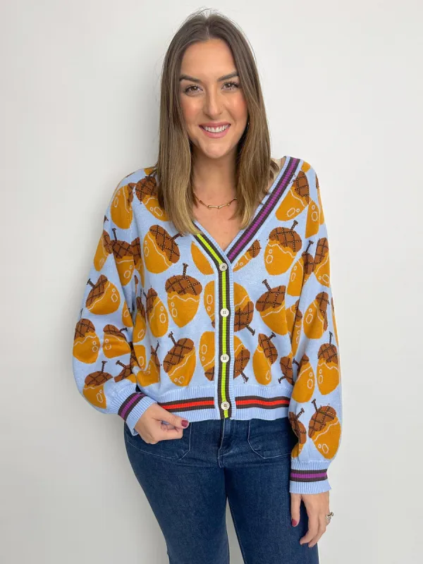 Acorn Jeweled Cardigan sold by Mimosa