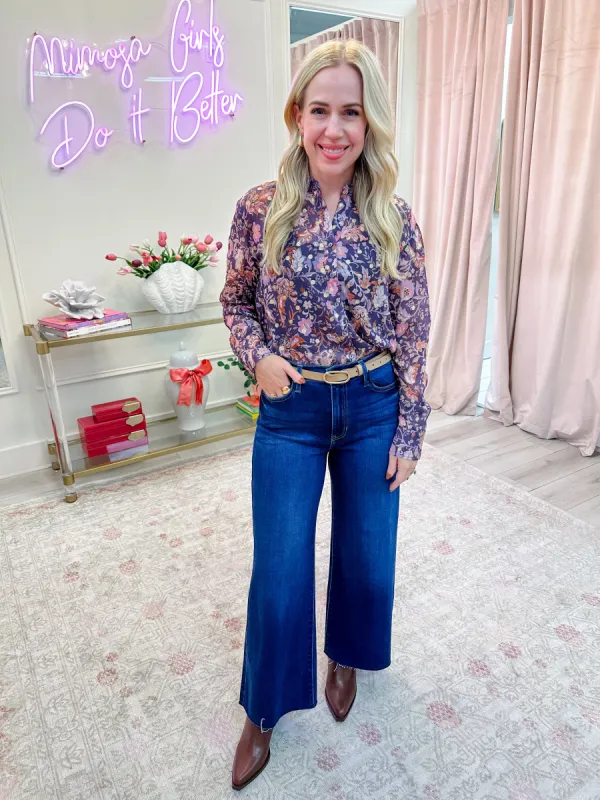 Gwyneth Floral Button Up sold by Mimosa