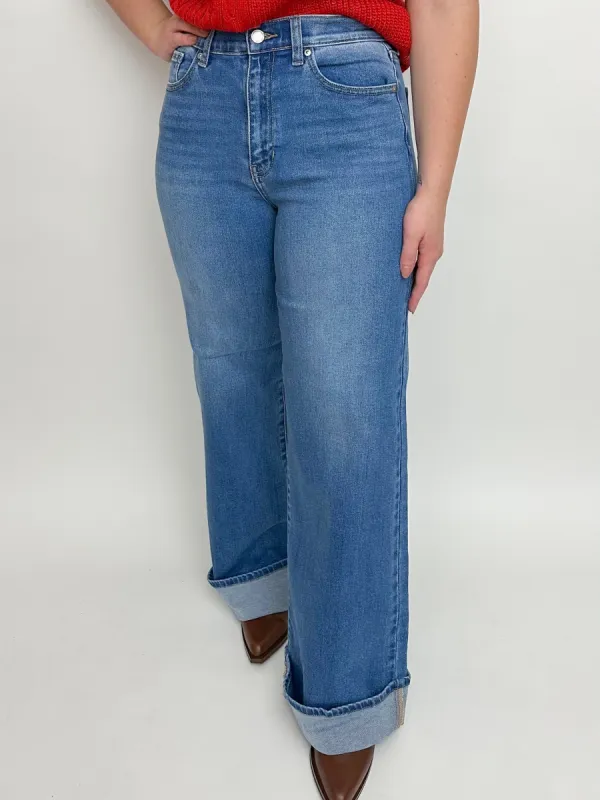 JBD Cuffed Wide Leg Jean sold by Mimosa