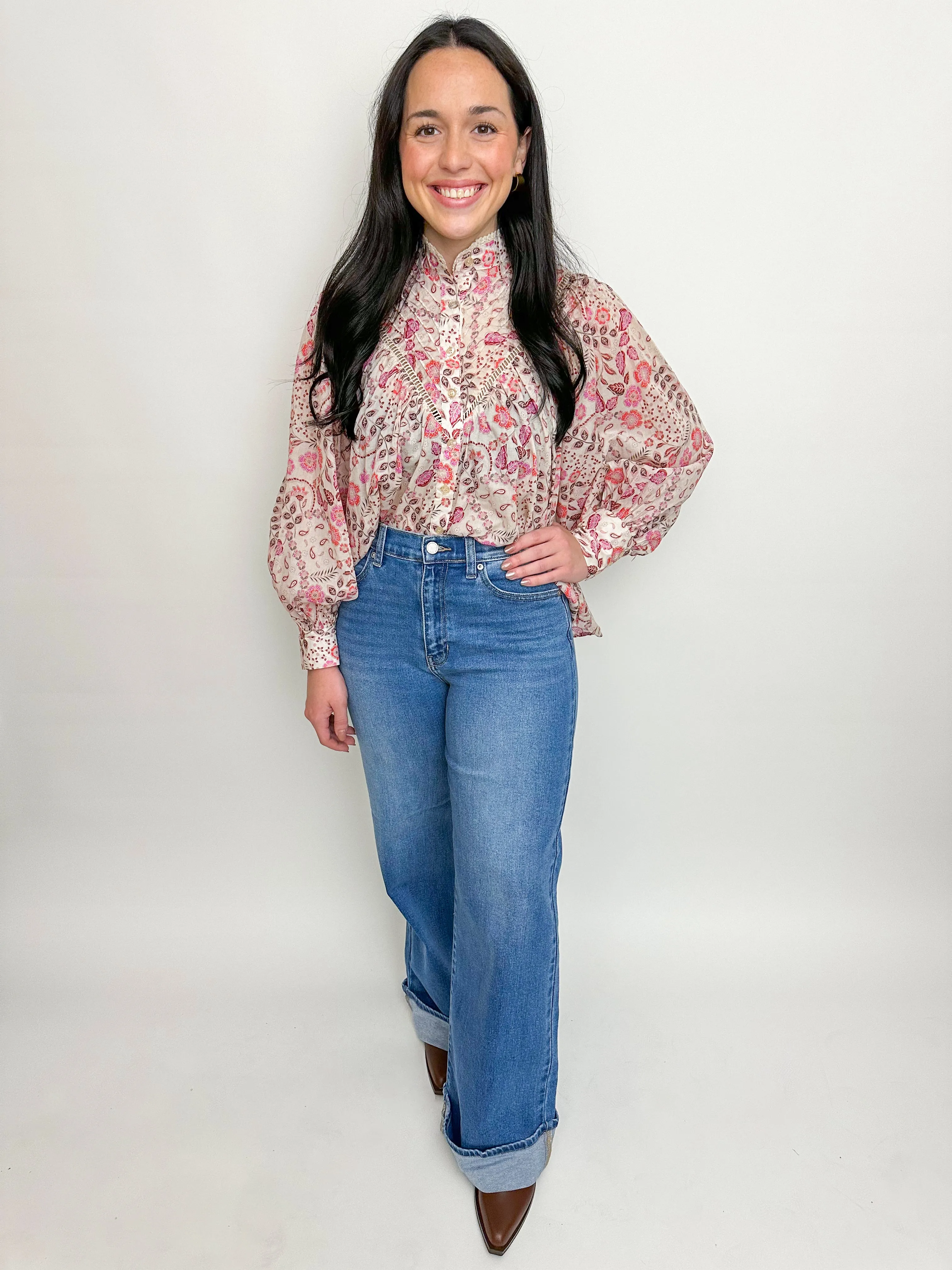 Sally Floral Garden Blouse sold by Mimosa