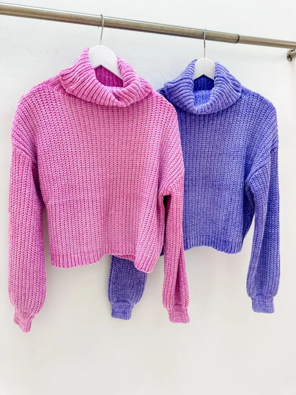 Charlie Chenille Turtleneck Sweater sold by Mimosa