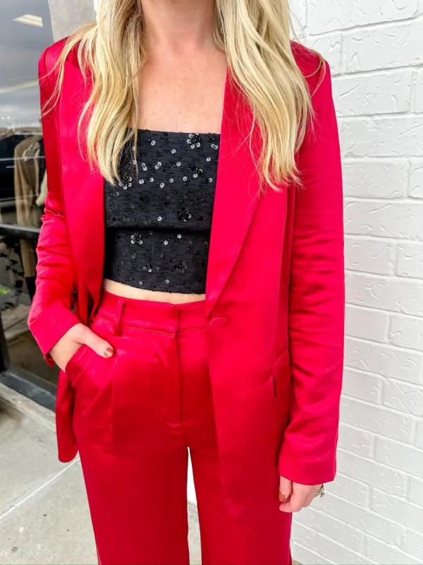 Carmela Satin Blazer sold by Mimosa