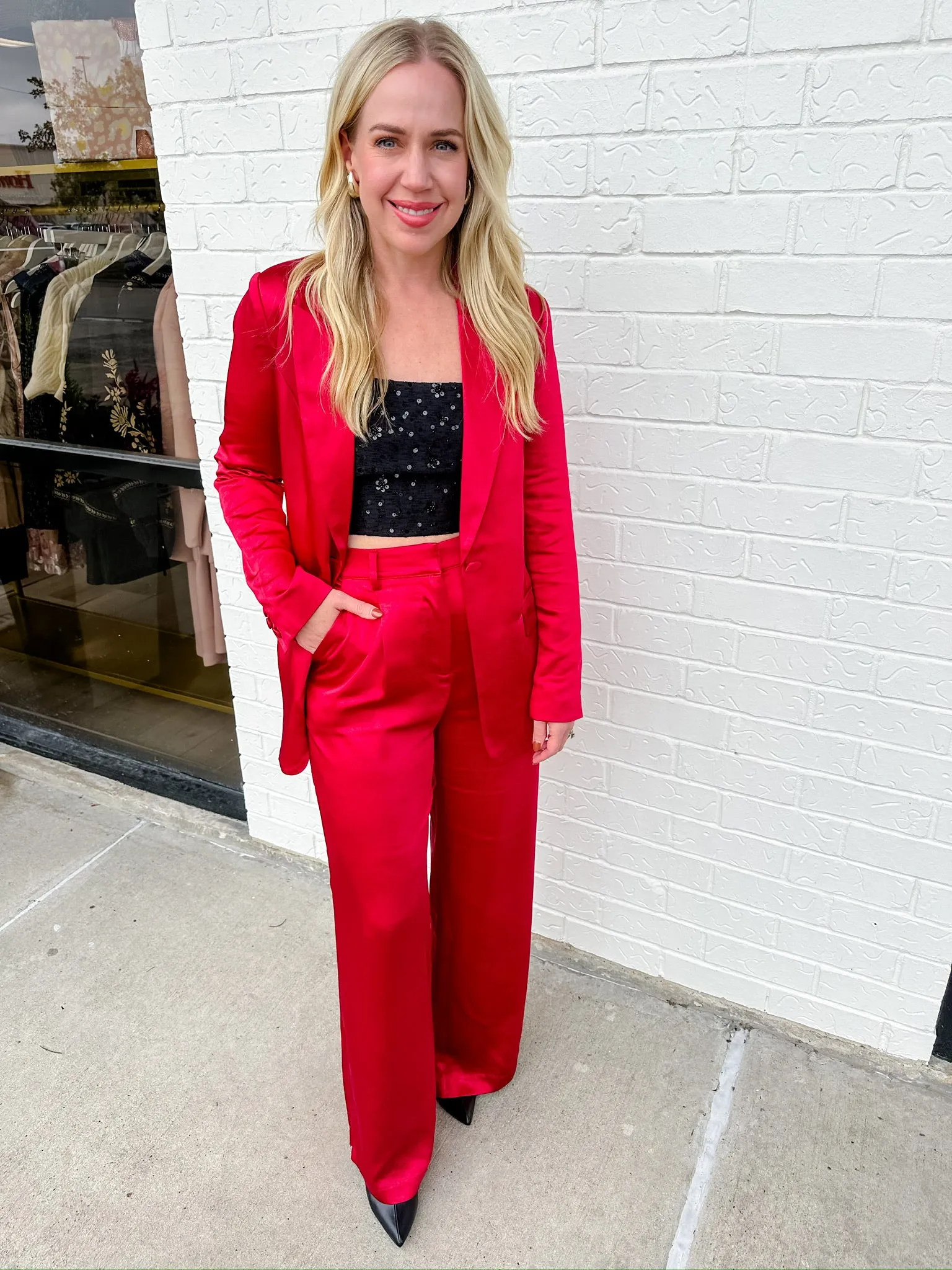 Carmela Satin Trouser sold by Mimosa product image thumbnail 3