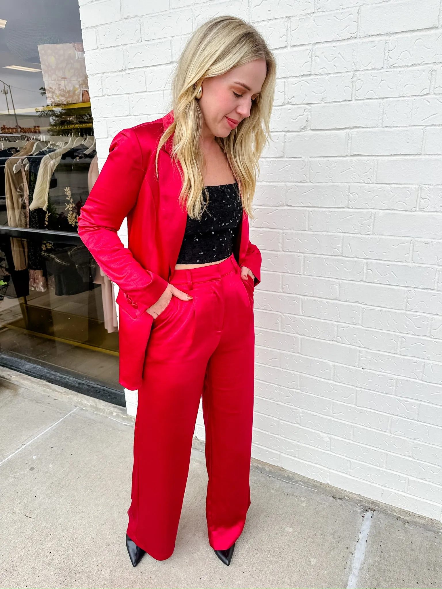 Carmela Satin Trouser sold by Mimosa