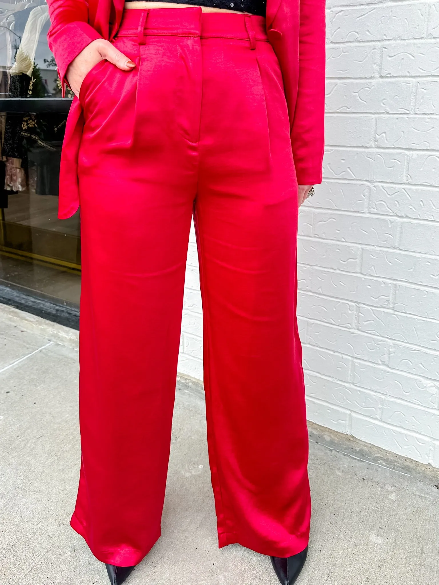 Carmela Satin Trouser sold by Mimosa product image thumbnail 2