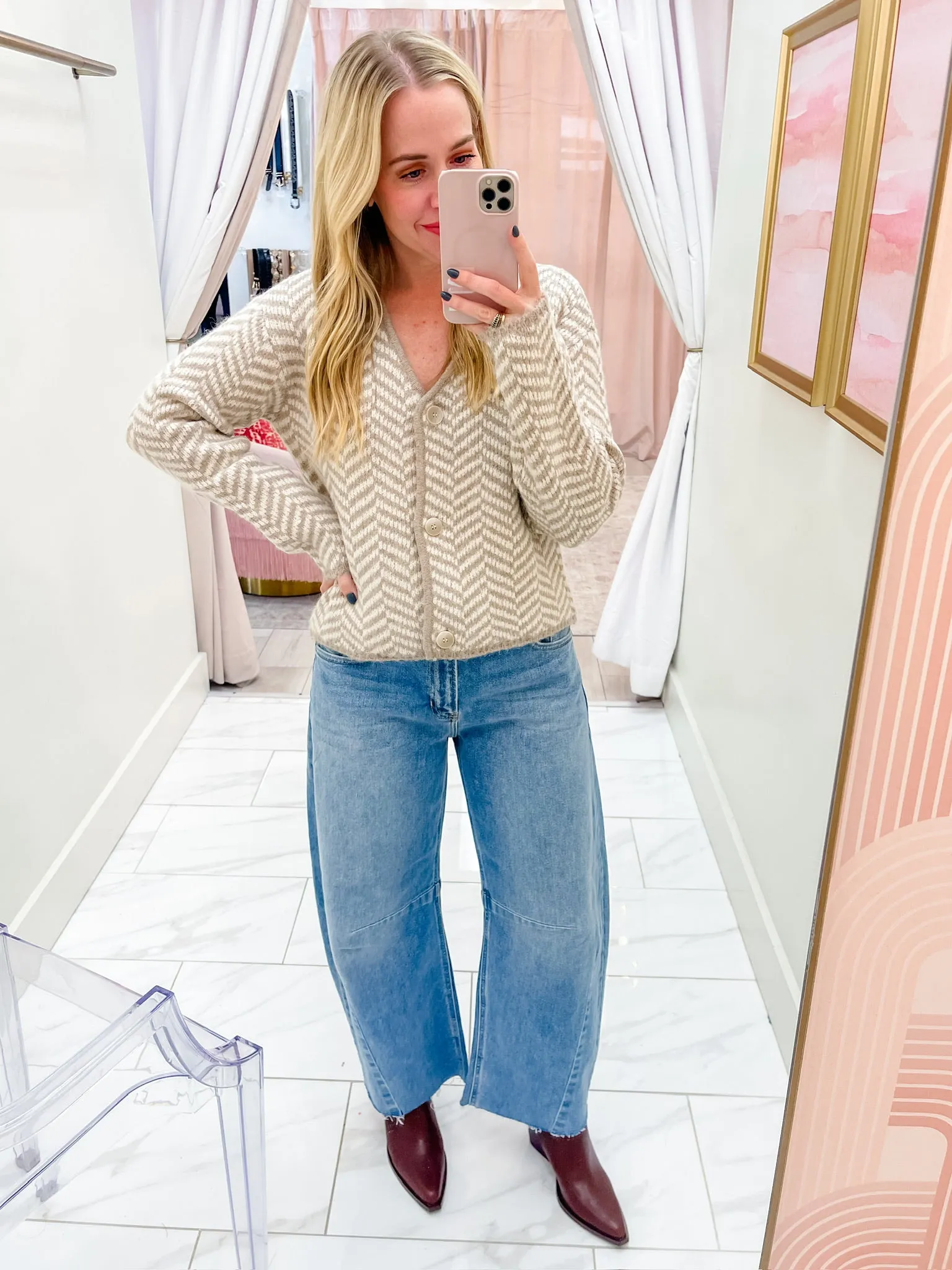 ZS Naomi Herringbone Cardigan sold by Mimosa product image thumbnail 3