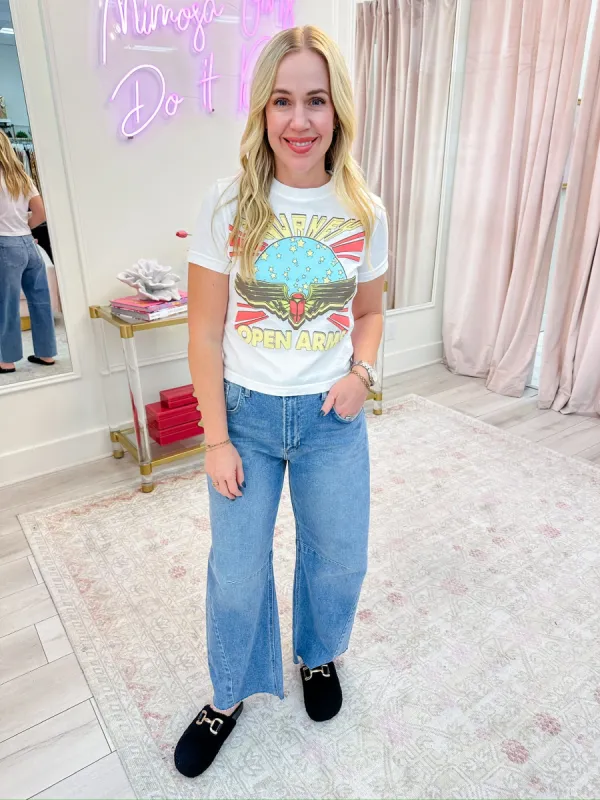 Journey Cropped Graphic Tee sold by Mimosa