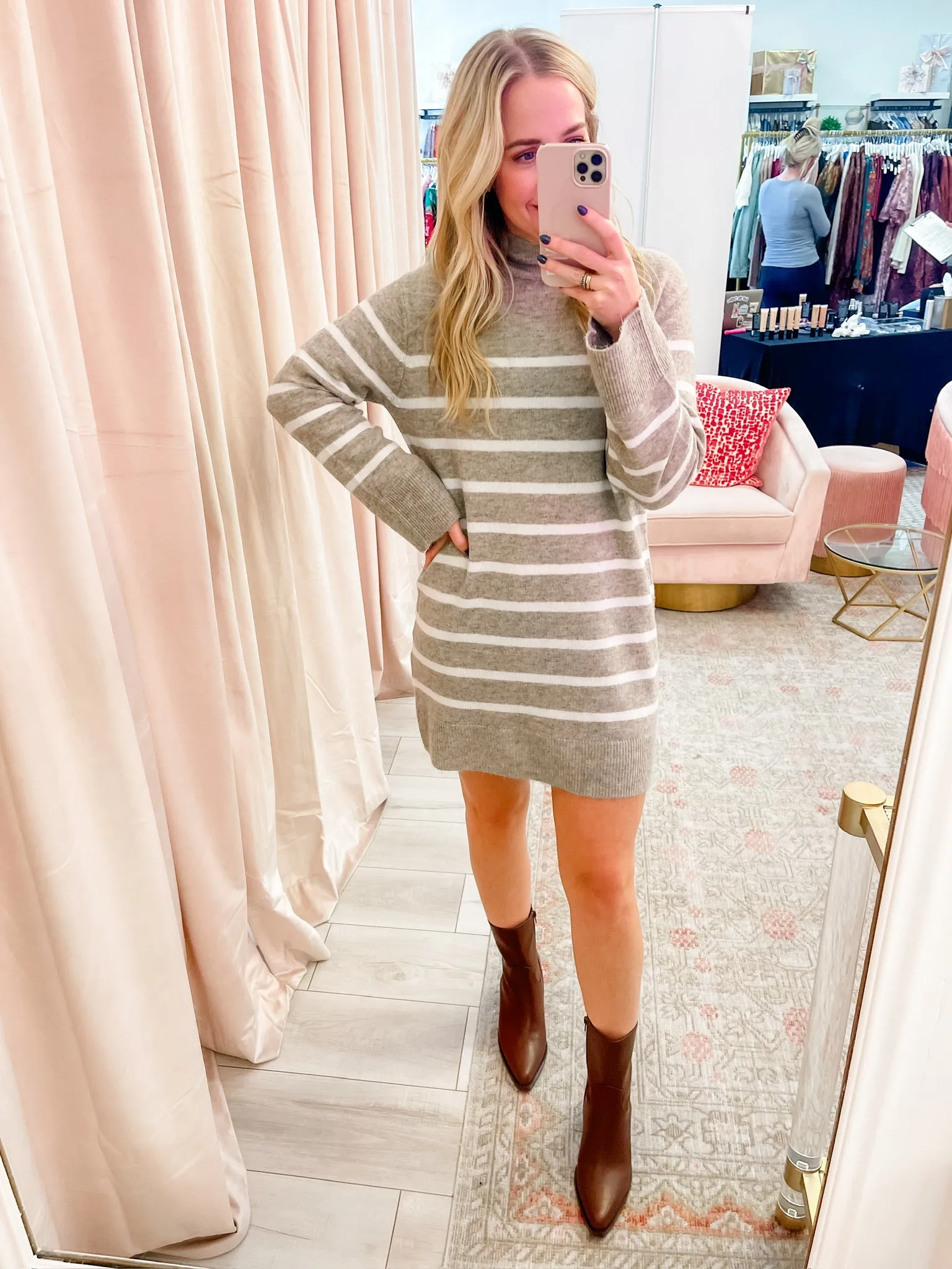 ZS Fin Stripe Sweater Dress sold by Mimosa product image thumbnail 3