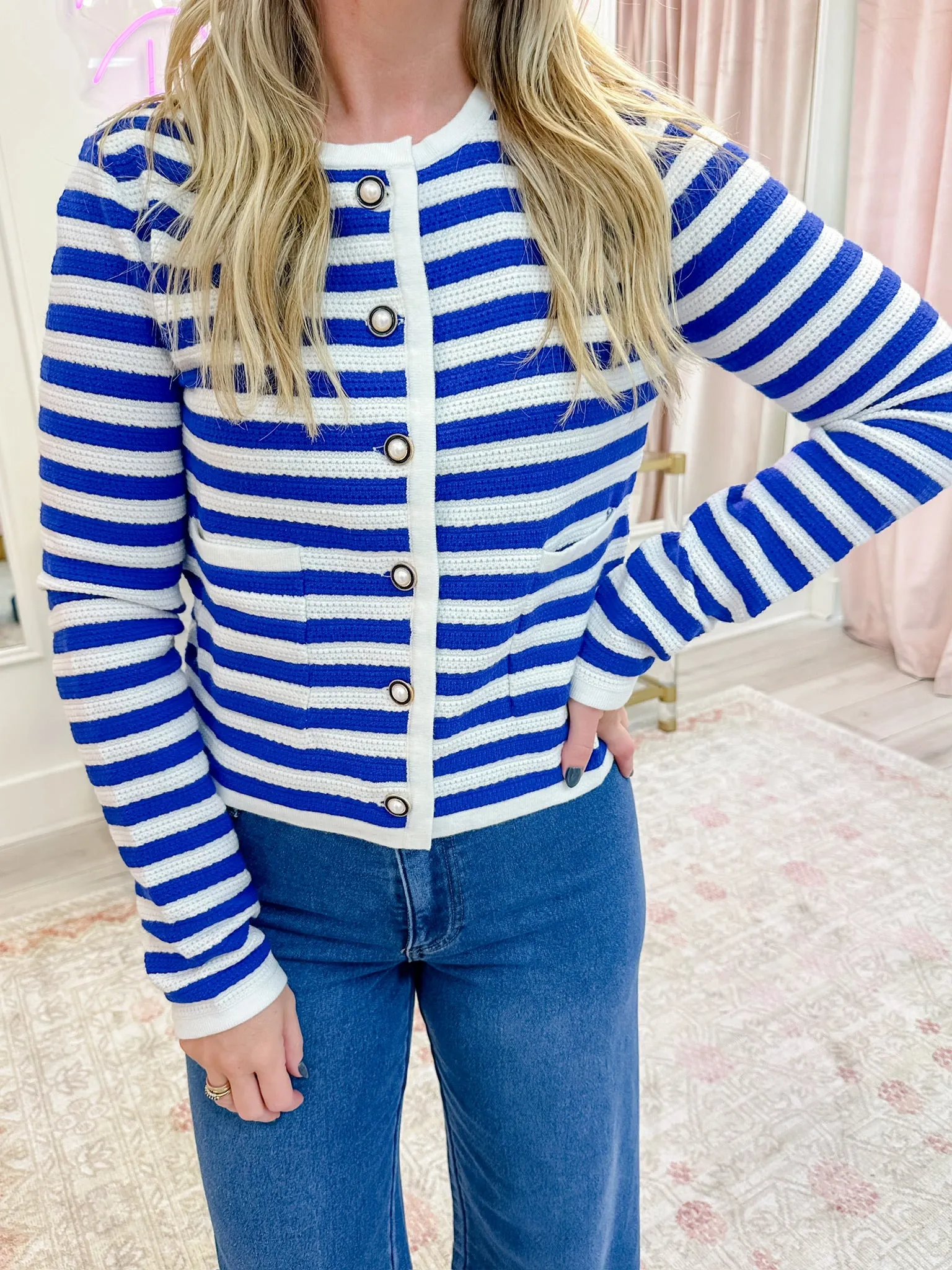 Augusta Stripe Cardigan sold by Mimosa product image thumbnail 2