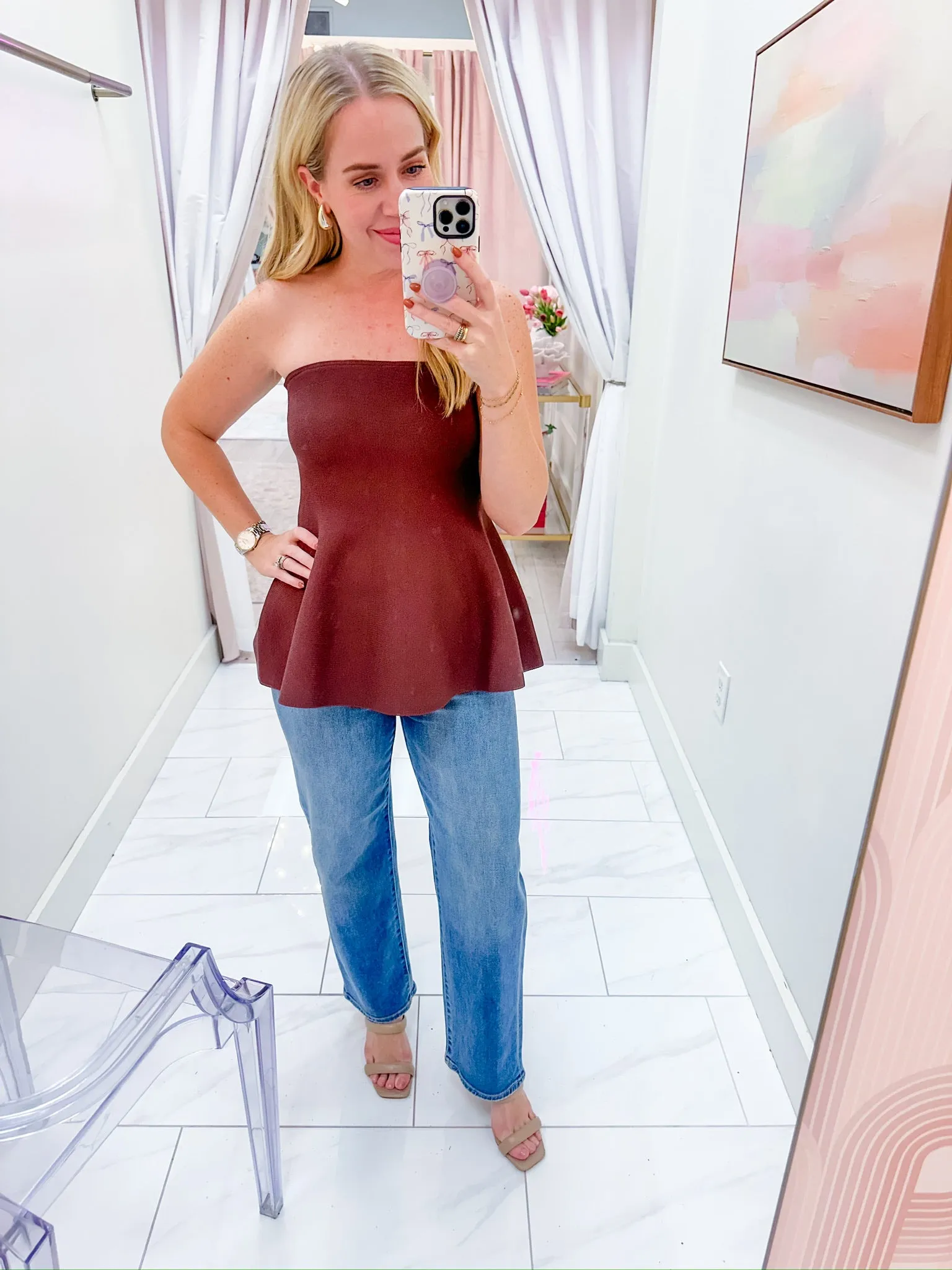 Judy Strapless Knit Top sold by Mimosa product image thumbnail 3