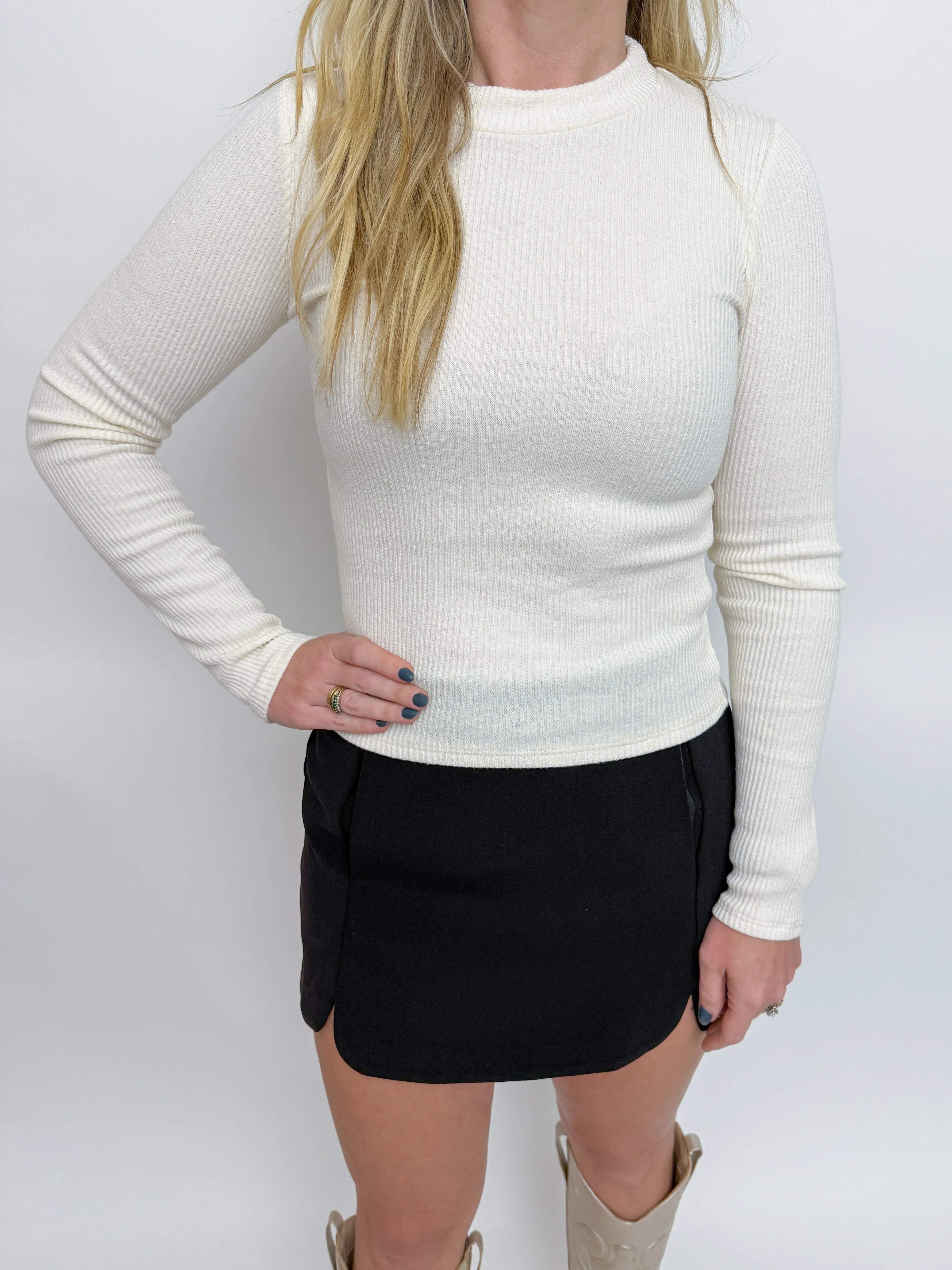 Reba Rest Easy LS Rib Knit Top sold by Mimosa product image thumbnail 2
