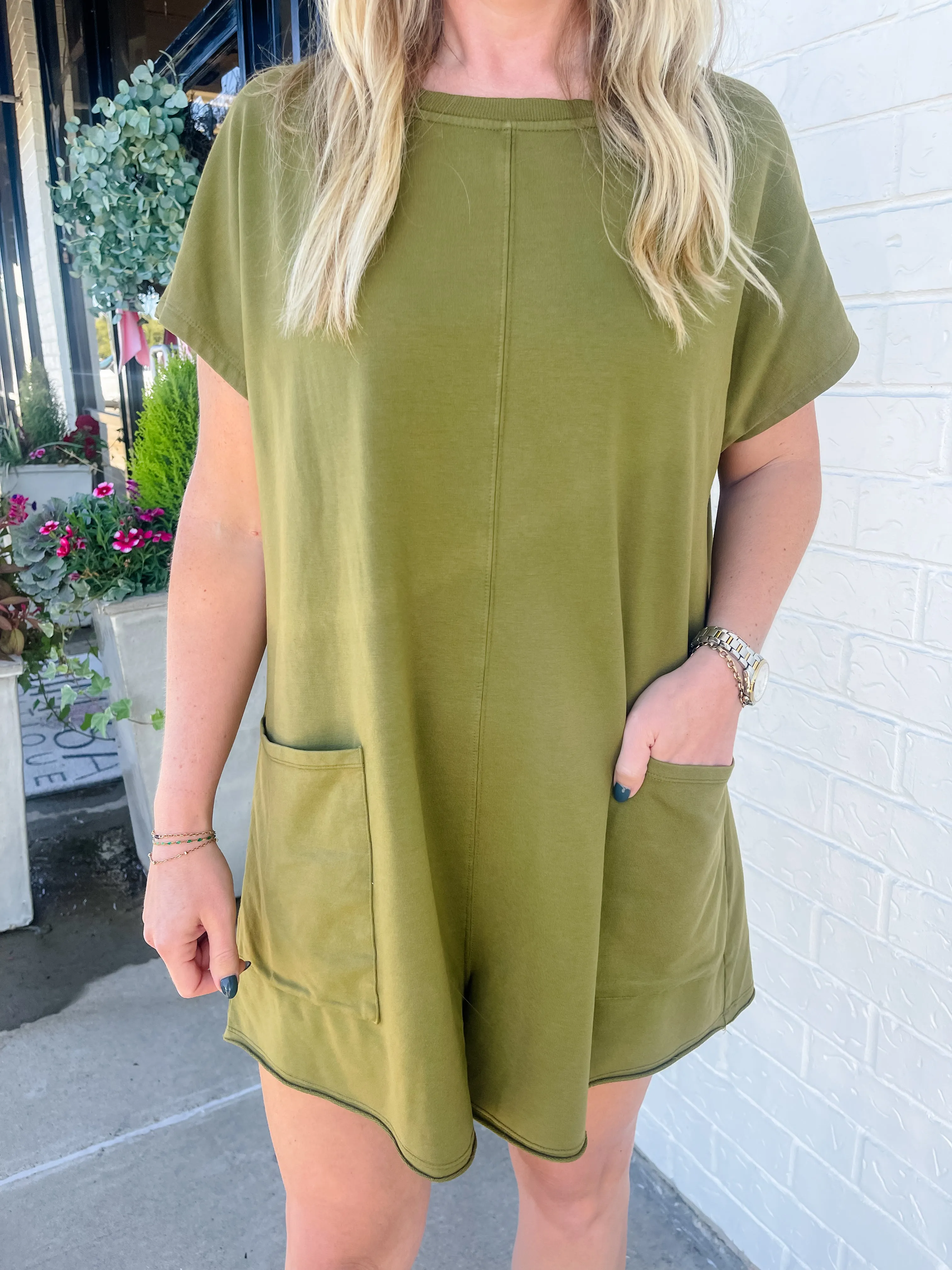 Rae V Back Romper sold by Mimosa product image thumbnail 3