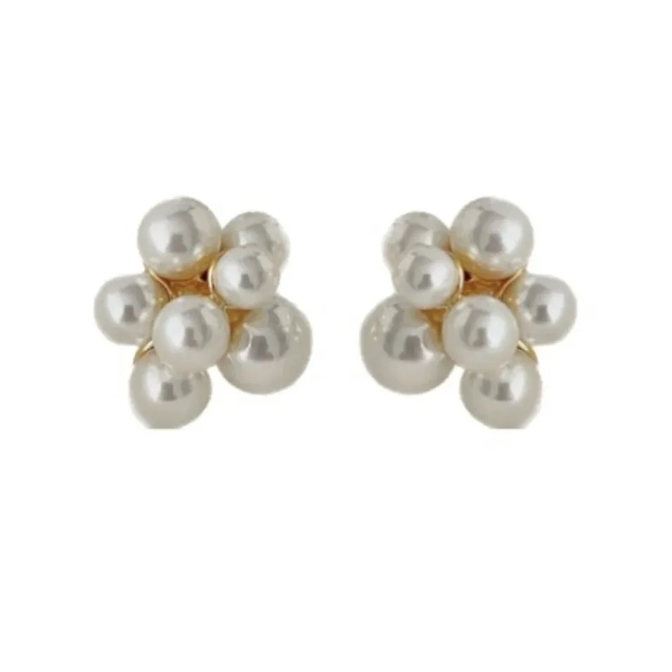 AC Pearl Cluster Studs sold by Mimosa