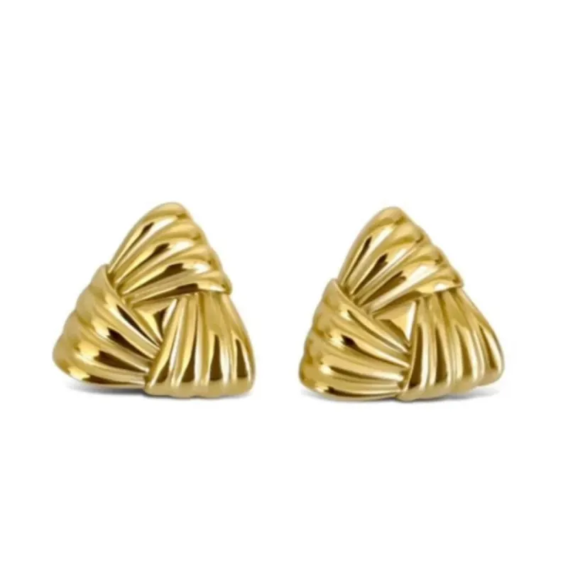 AC Woven Triangle Studs sold by Mimosa