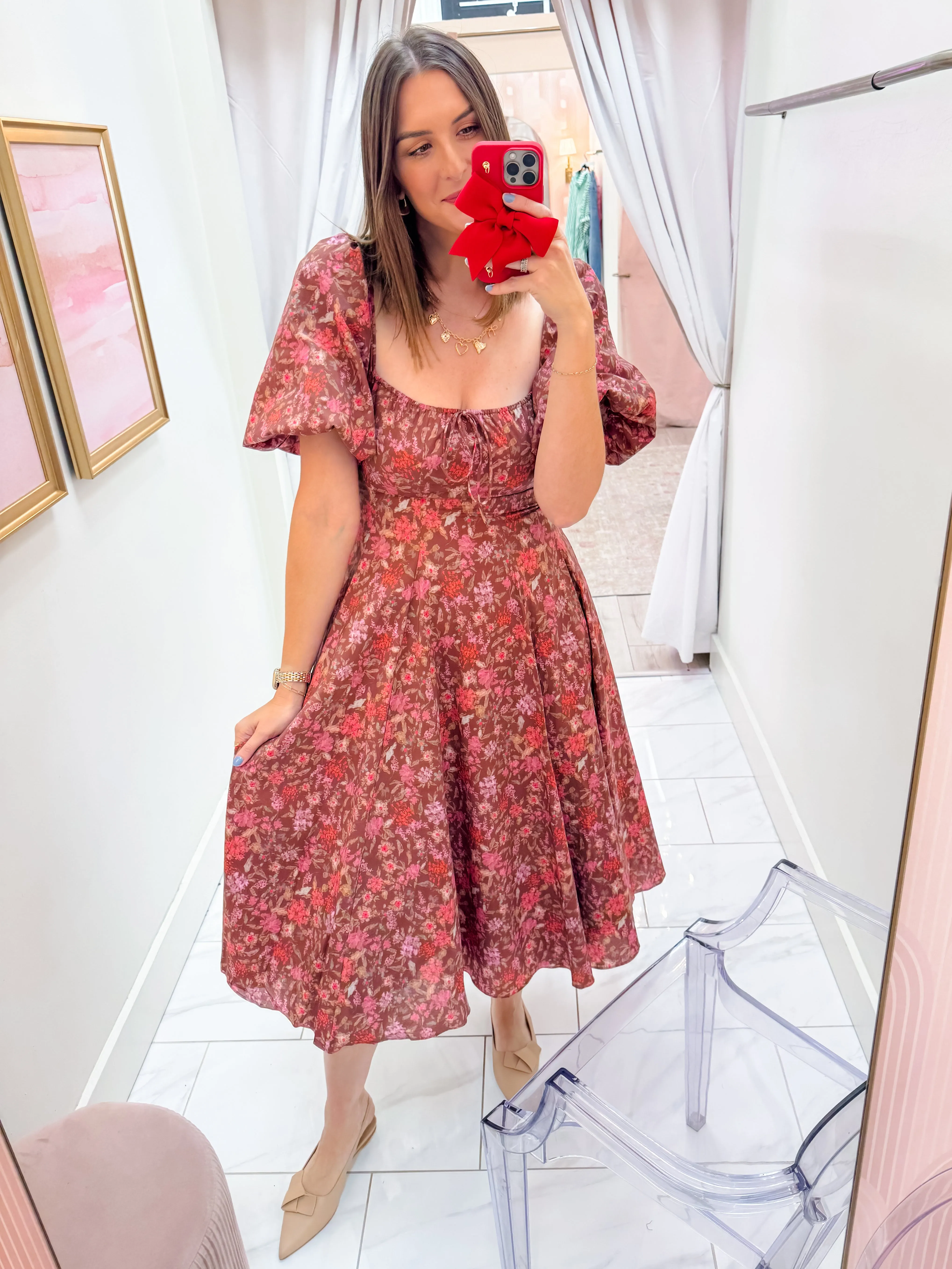 Julie Floral Midi Dress sold by Mimosa product image thumbnail 4