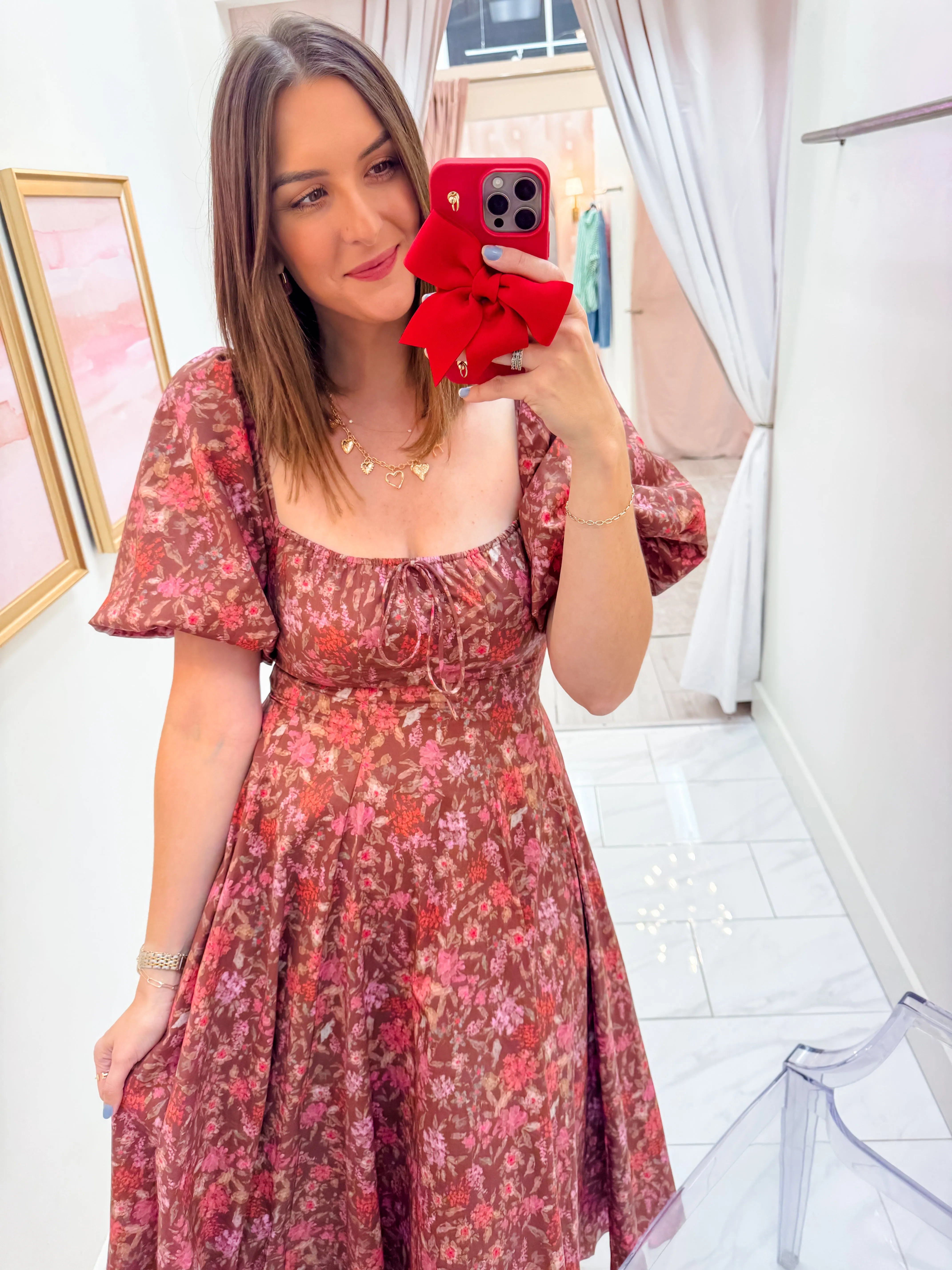 Julie Floral Midi Dress sold by Mimosa product image thumbnail 3