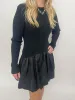 Rebecca Rib Bubble Sweater Dress sold by Mimosa