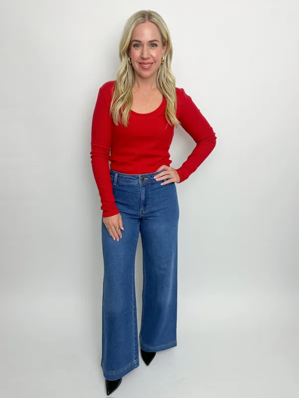 ZS Sirena Rib LS Tee sold by Mimosa