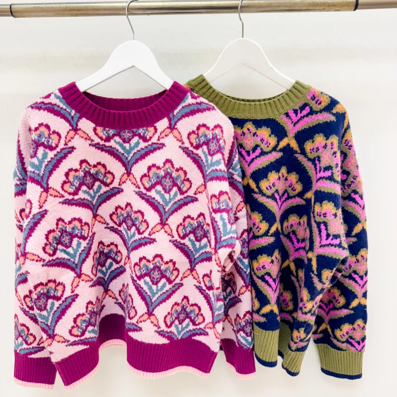 Winter Floral Sweater sold by Mimosa