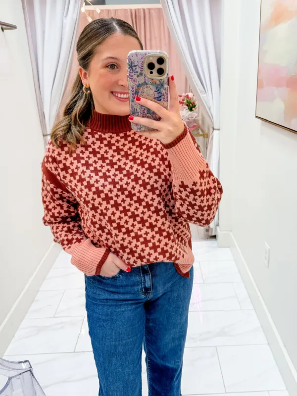 Regina Mock Neck Sweater sold by Mimosa
