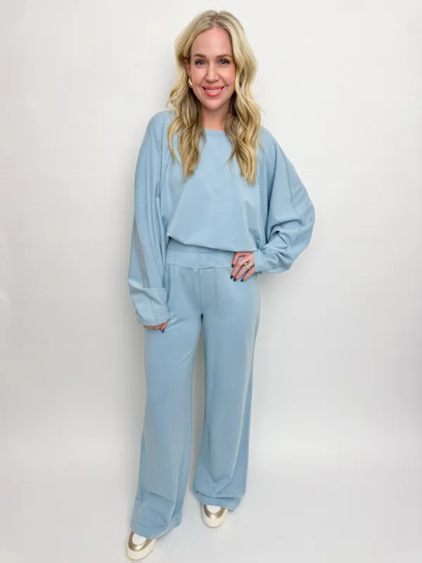 Skye Raglan Wide Leg Lounge Pant sold by Mimosa