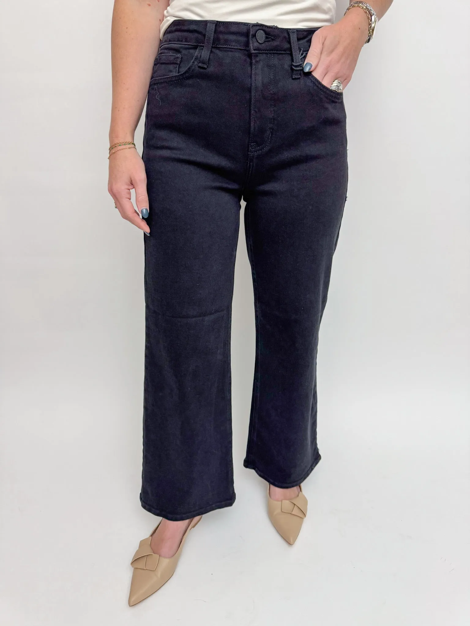 JBD High Rise Wide Leg Black sold by Mimosa