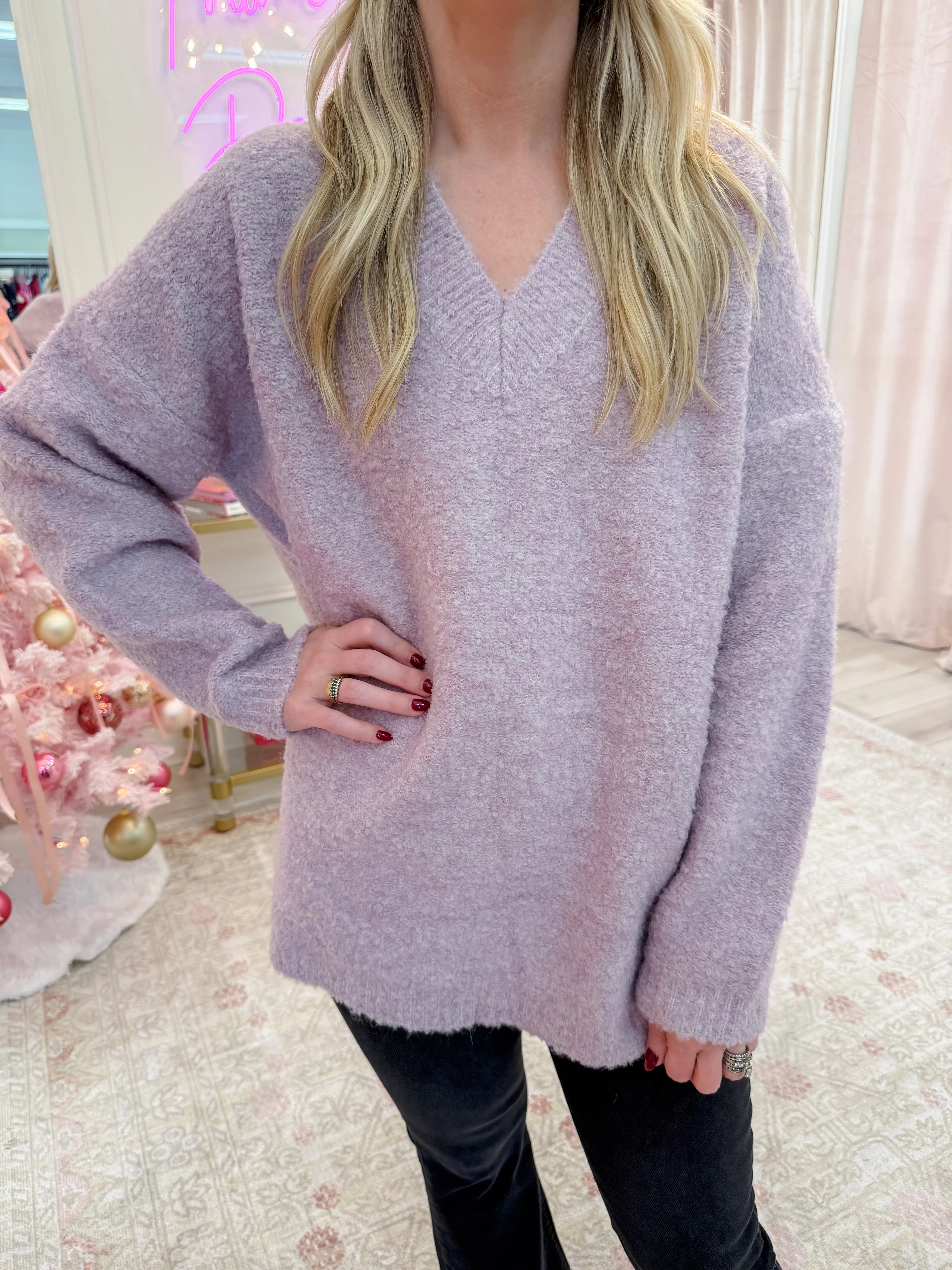 Marla Oversized Vneck Sweater sold by Mimosa product image thumbnail 2