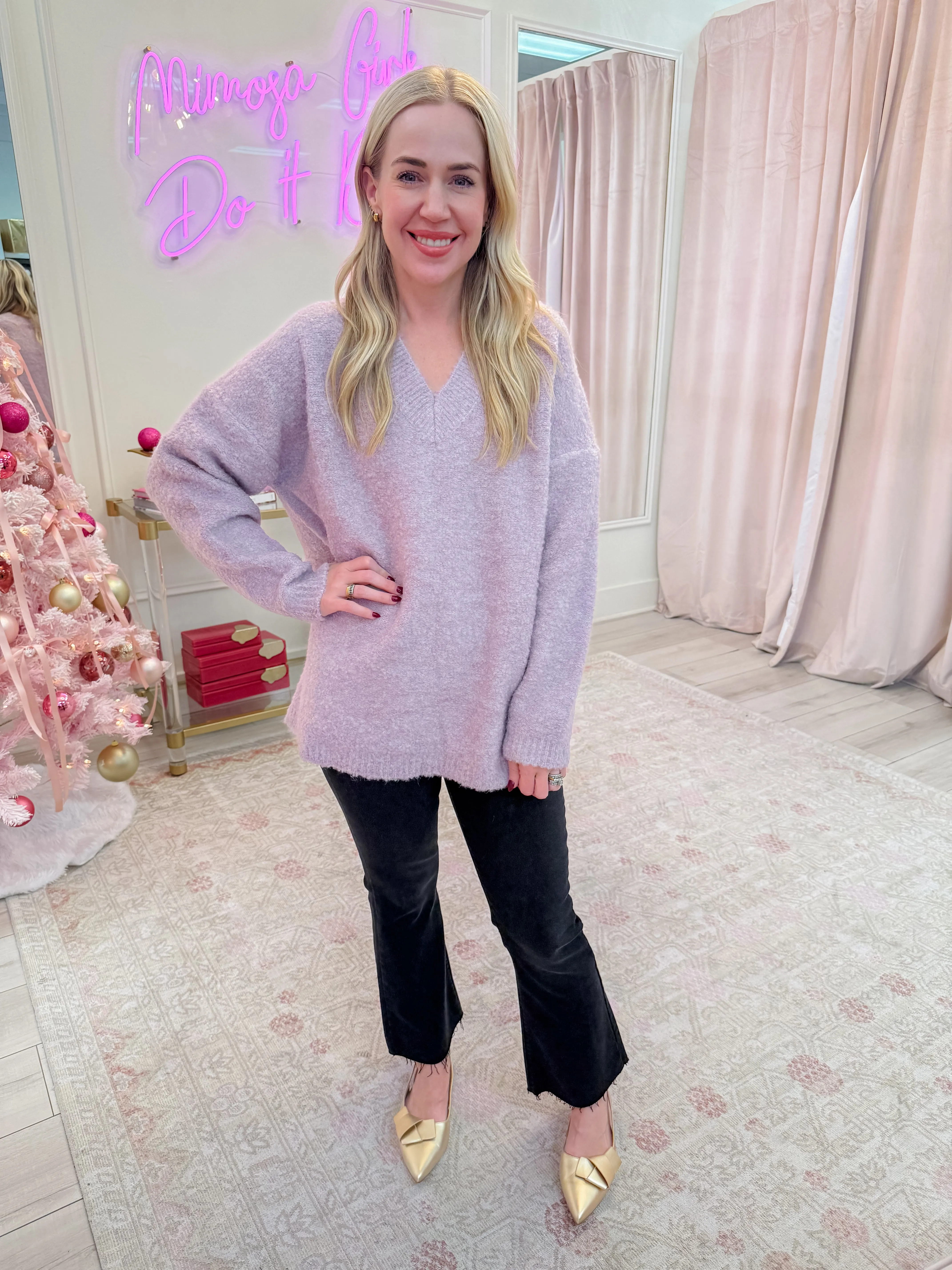 Marla Oversized Vneck Sweater sold by Mimosa