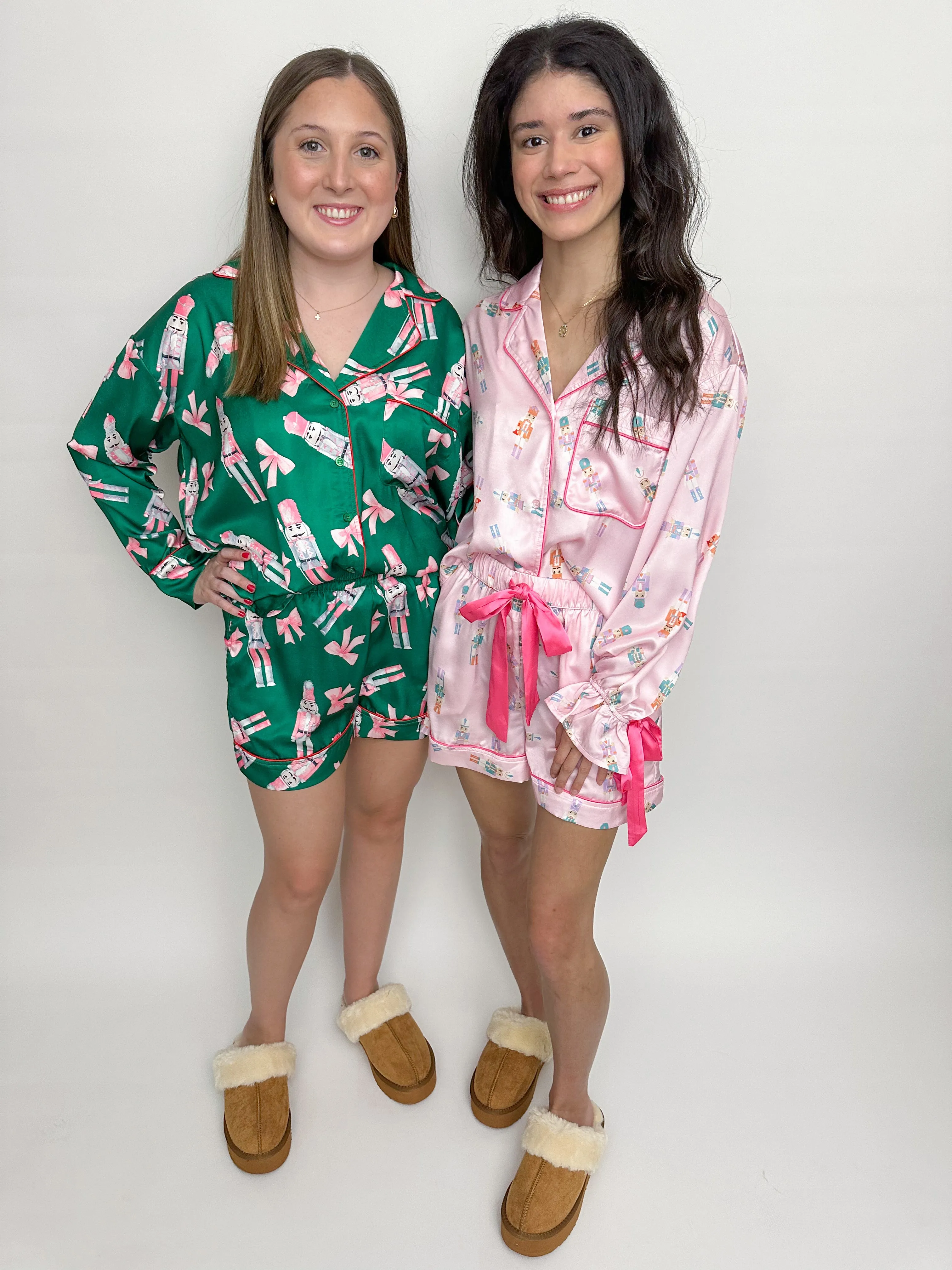 Satin Nutcracker Pajama Short Set sold by Mimosa product image thumbnail 5