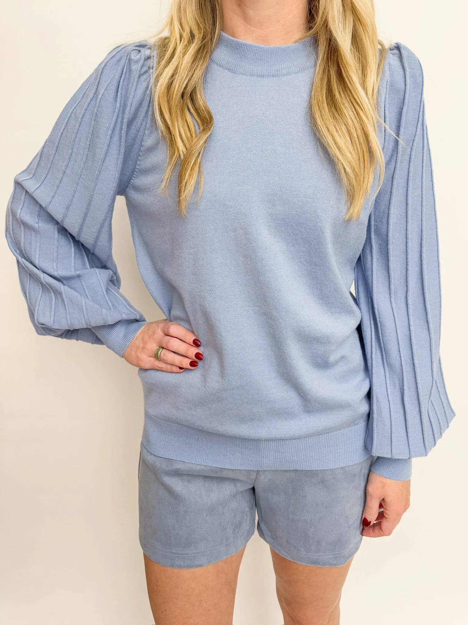 Classic Stripe Texture Sweater sold by Mimosa