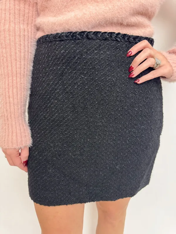 Happy Hour Tweed Skirt sold by Mimosa
