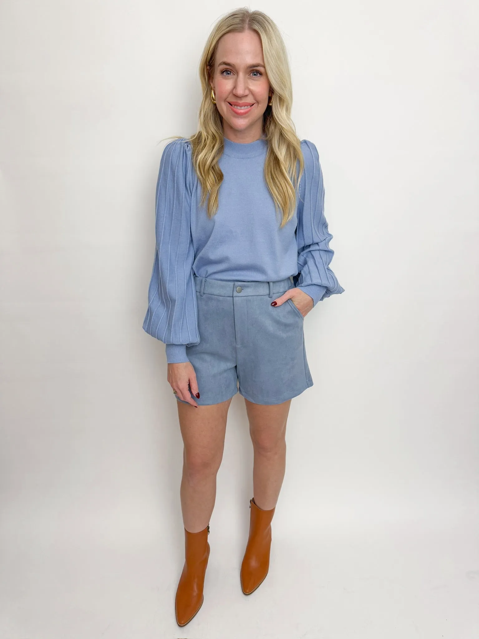 Align Faux Suede Shorts sold by Mimosa product image thumbnail 3