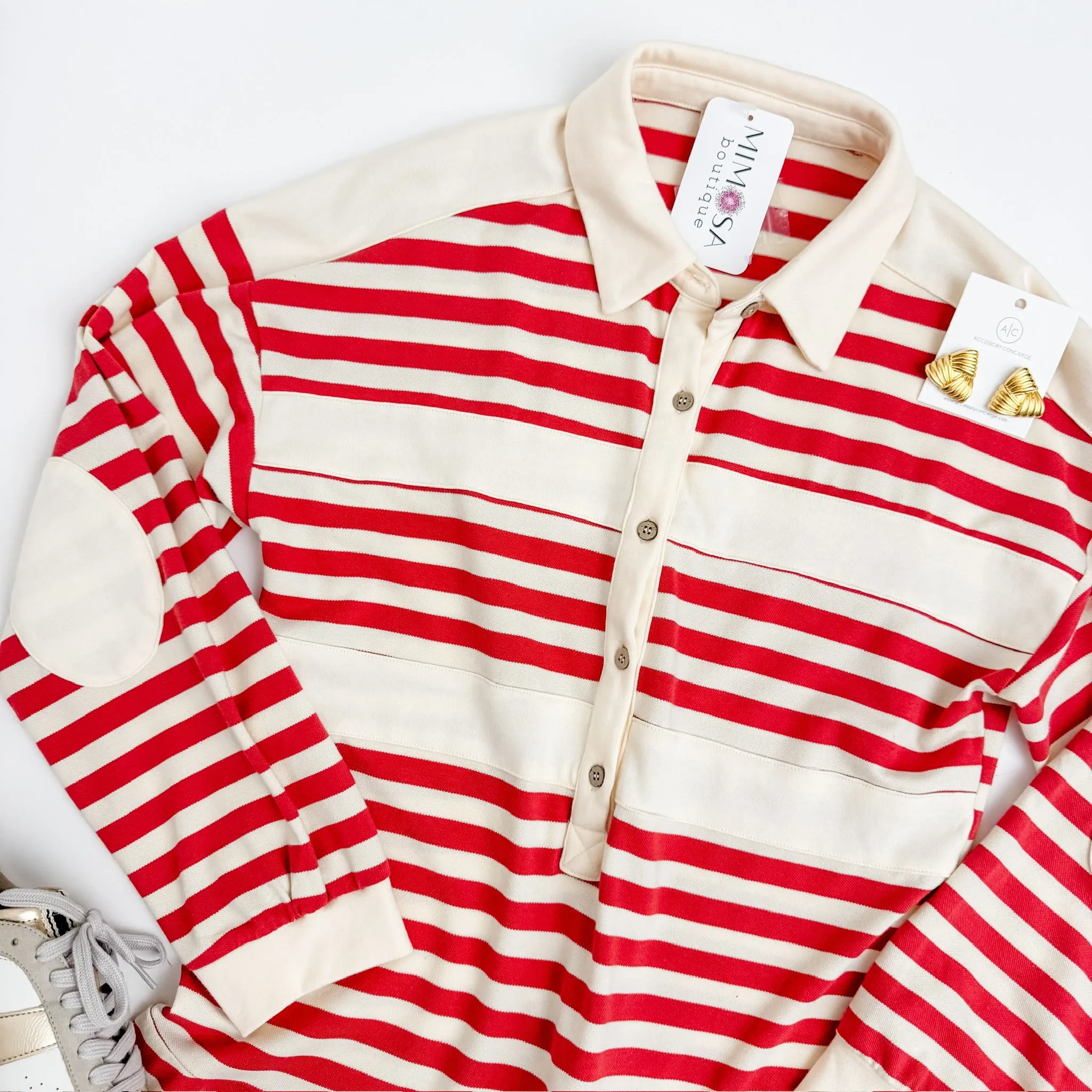 Channing Rugby Stripe Mini Dress sold by Mimosa product image thumbnail 2