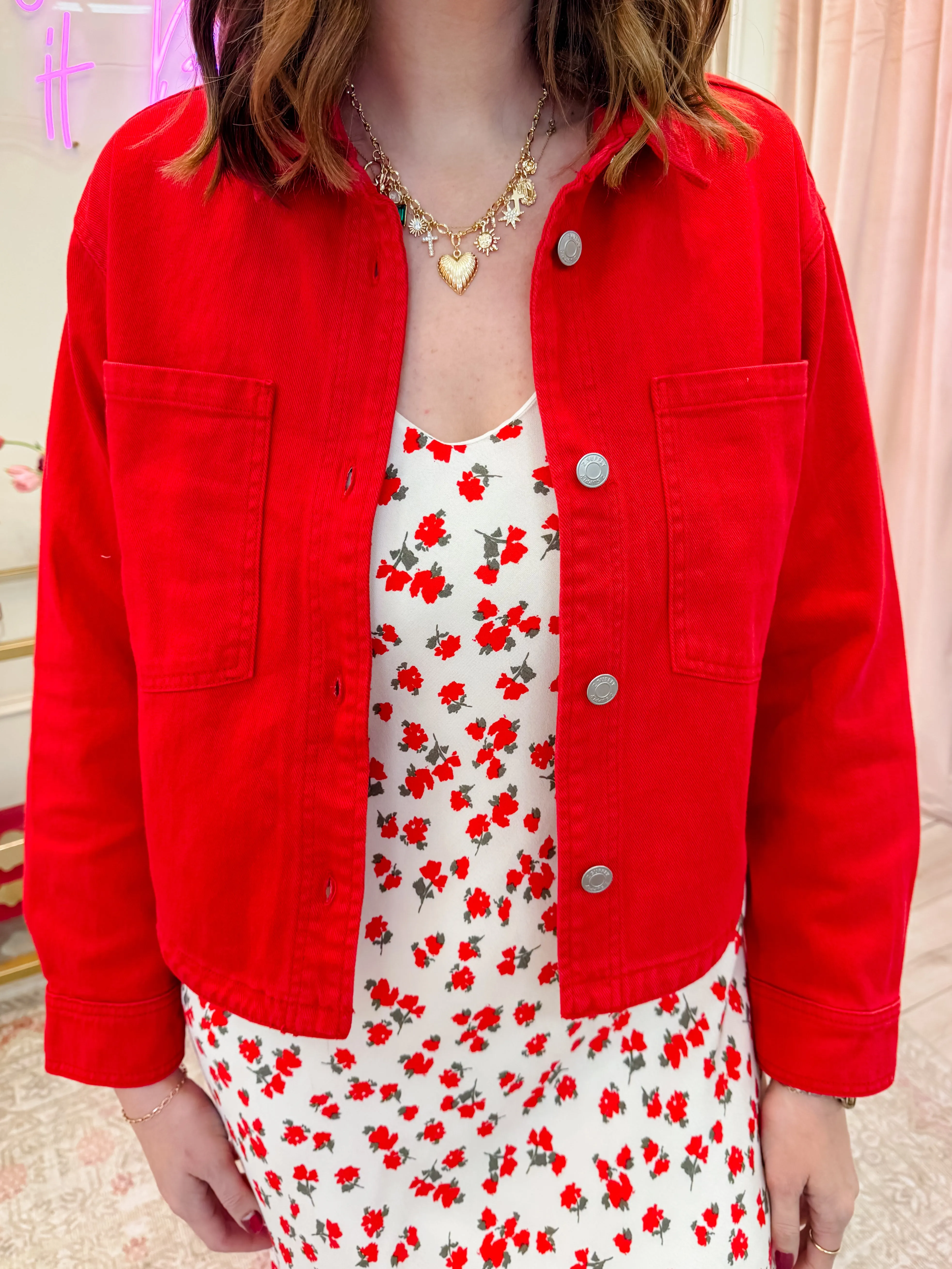 ZS All Day Cropped Denim Jacket sold by Mimosa product image thumbnail 4