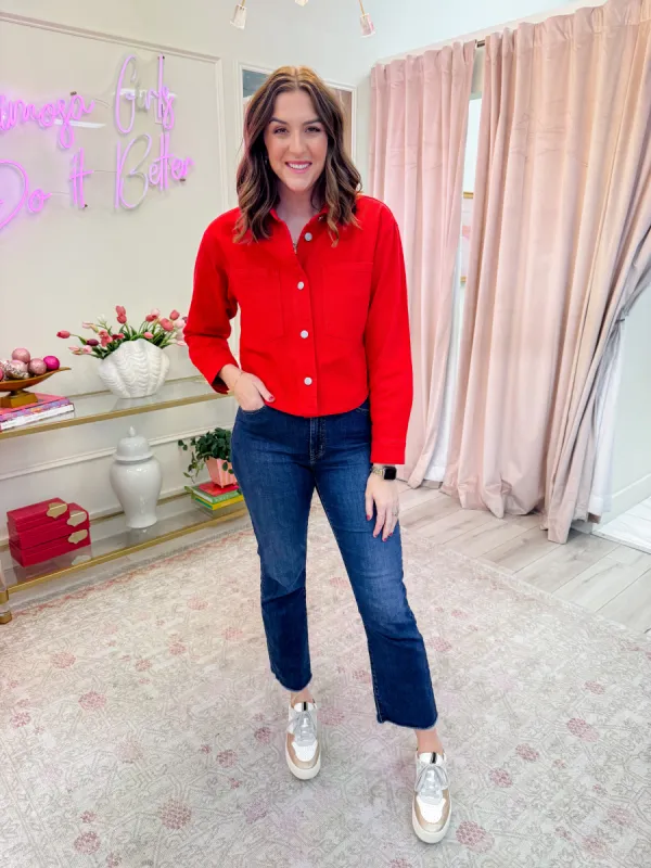 ZS All Day Cropped Denim Jacket sold by Mimosa