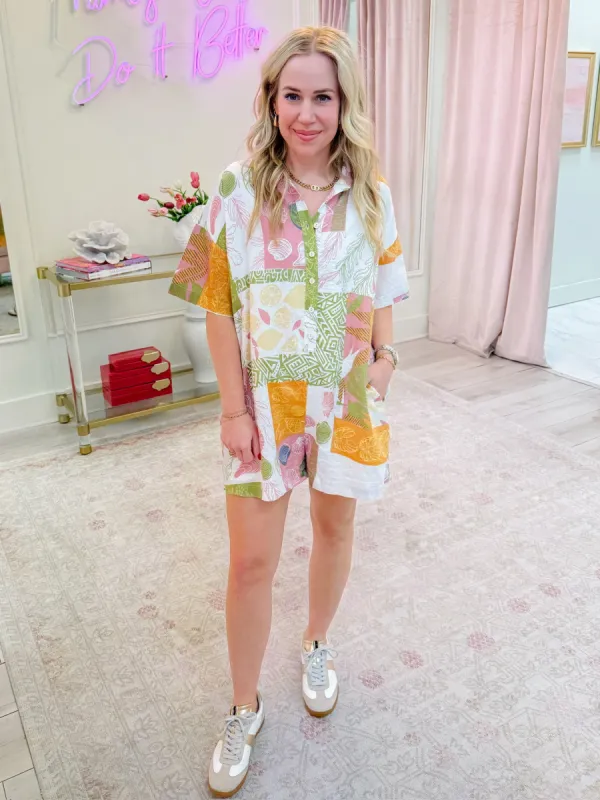 Breezy Beach Romper sold by Mimosa