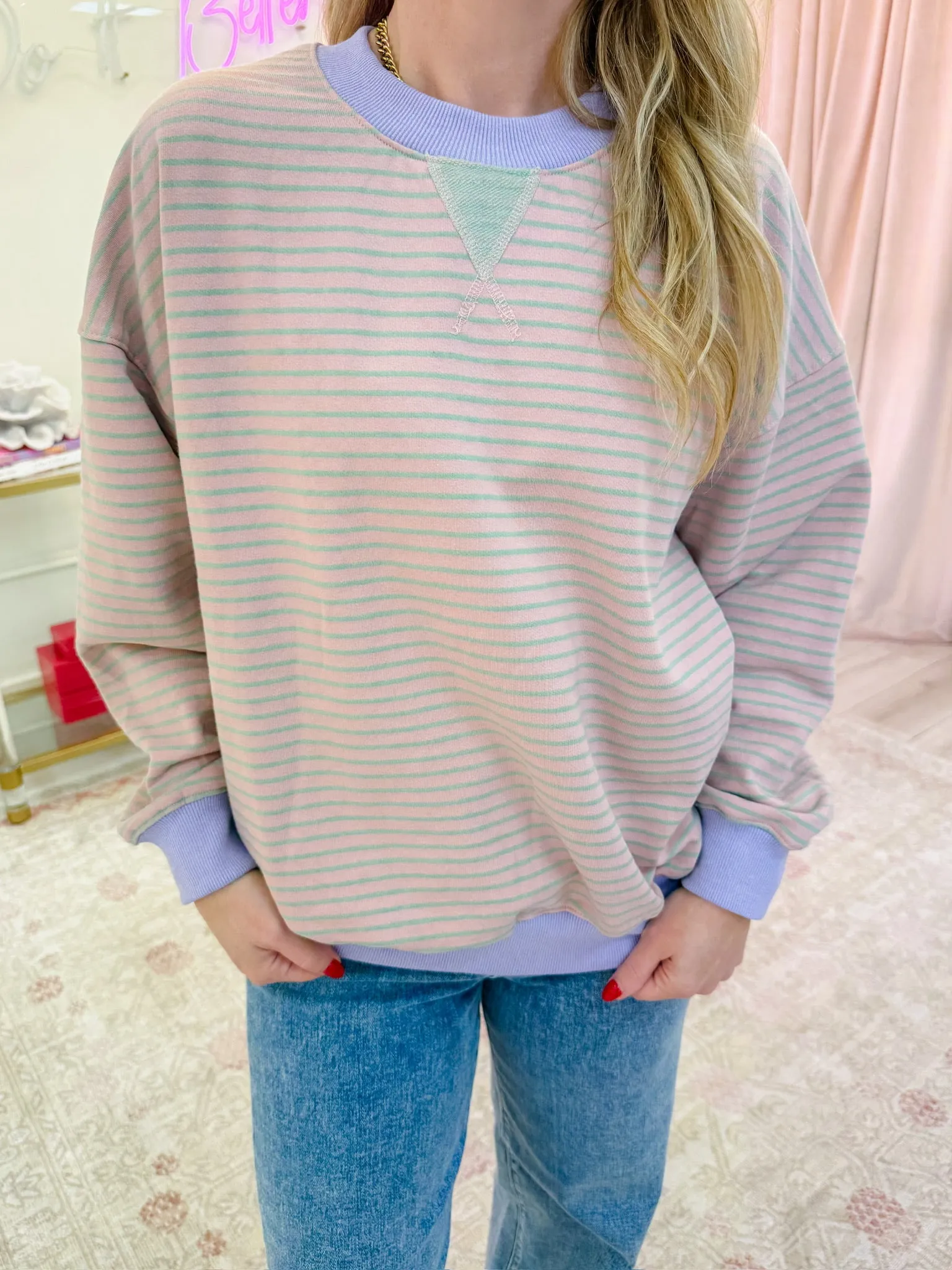 Skipper Striped Sweatshirt sold by Mimosa product image thumbnail 2