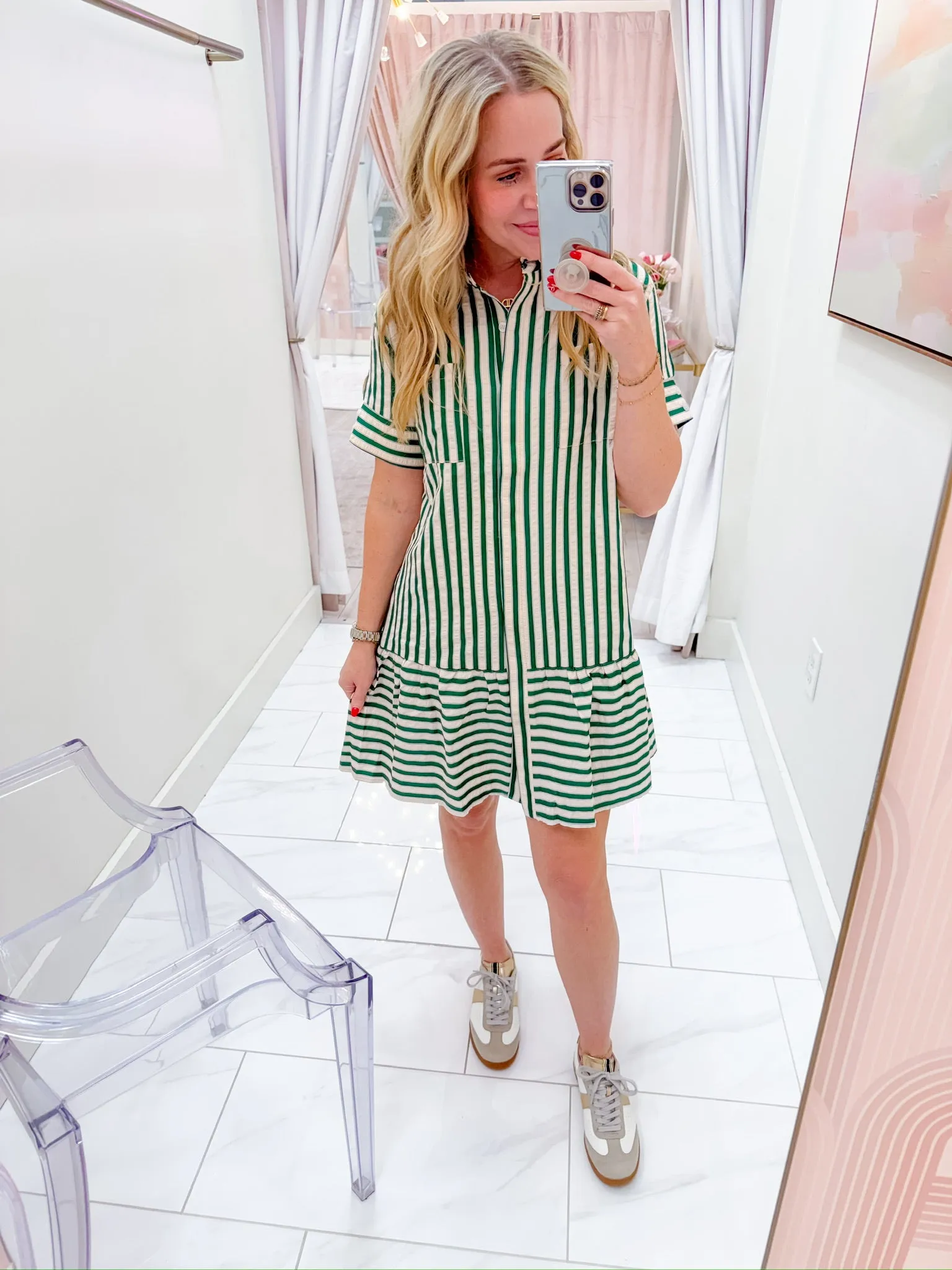 Sicily Stripe Mini Dress sold by Mimosa product image thumbnail 3